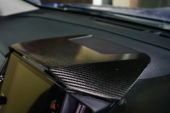 Automodellista 11.6 inch Centre Information Display Hood 1pc For 2021+ Subaru WRX VB S4 [Carbon Fibre] - Image 2