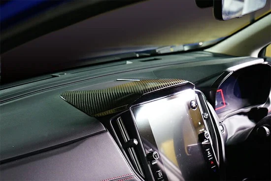 Automodellista 11.6 inch Centre Information Display Hood 1pc For 2021+ Subaru WRX VB S4 [Carbon Fibre] - Image 3