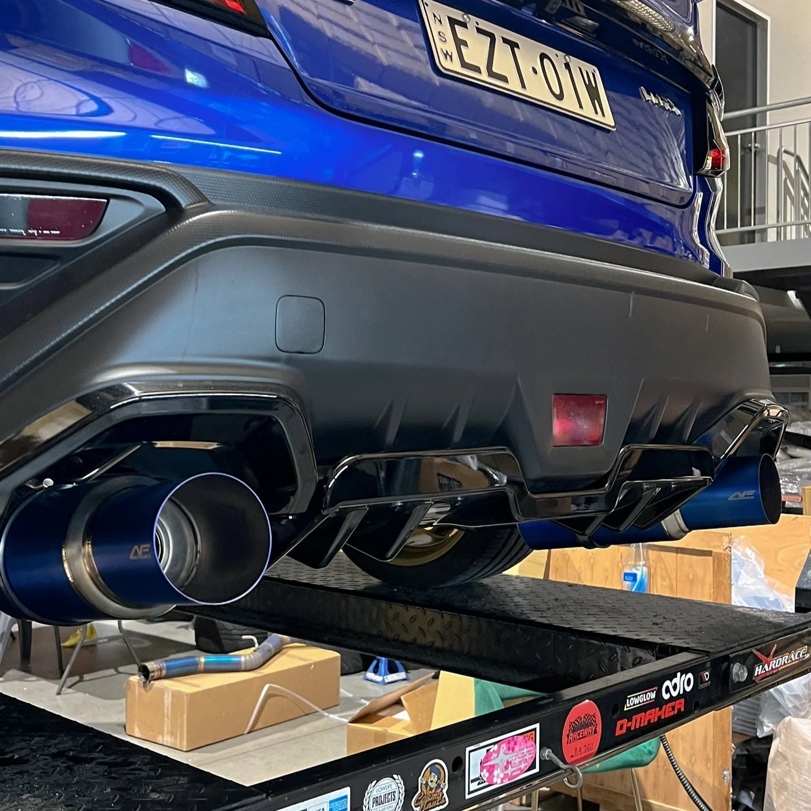 AFD Full Titanium Dual Exit 3" Cat Back Exhaust for Subaru WRX (VB) 2022-2025 - Image 3