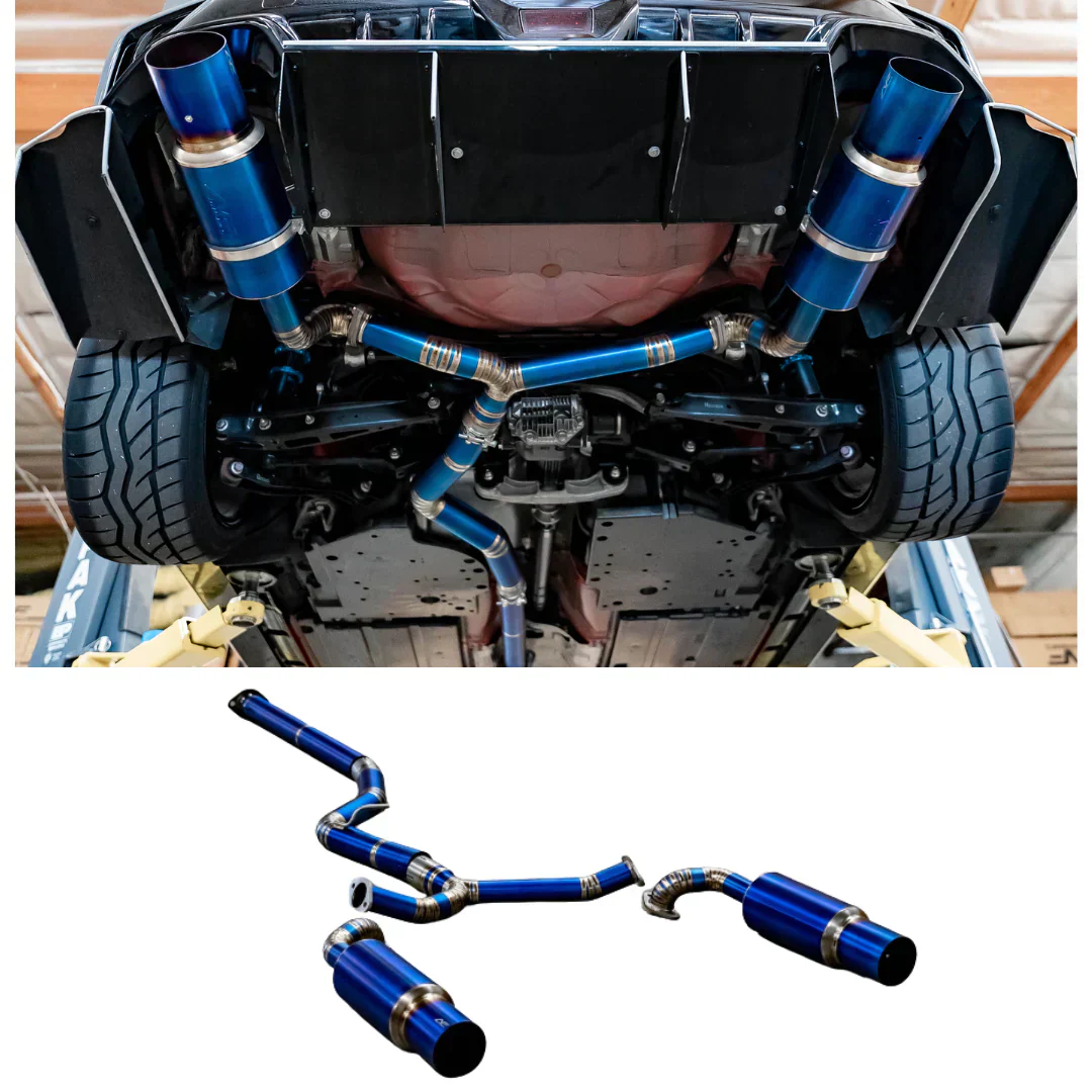 AFD Full Titanium Dual Exit 3" Cat Back Exhaust for Subaru WRX (VB) 2022-2025 - Image 7