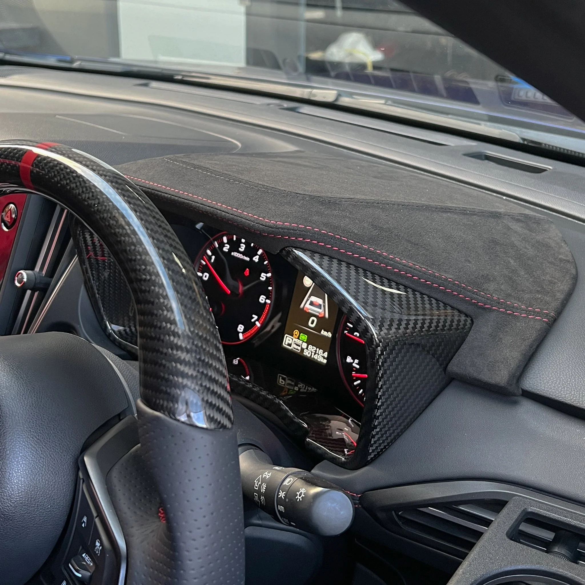 AXIS PARTS Cluster Inner Cover (RHD) For 2022+ Subaru WRX VB/VN [Dry Carbon Fibre] - Image 3