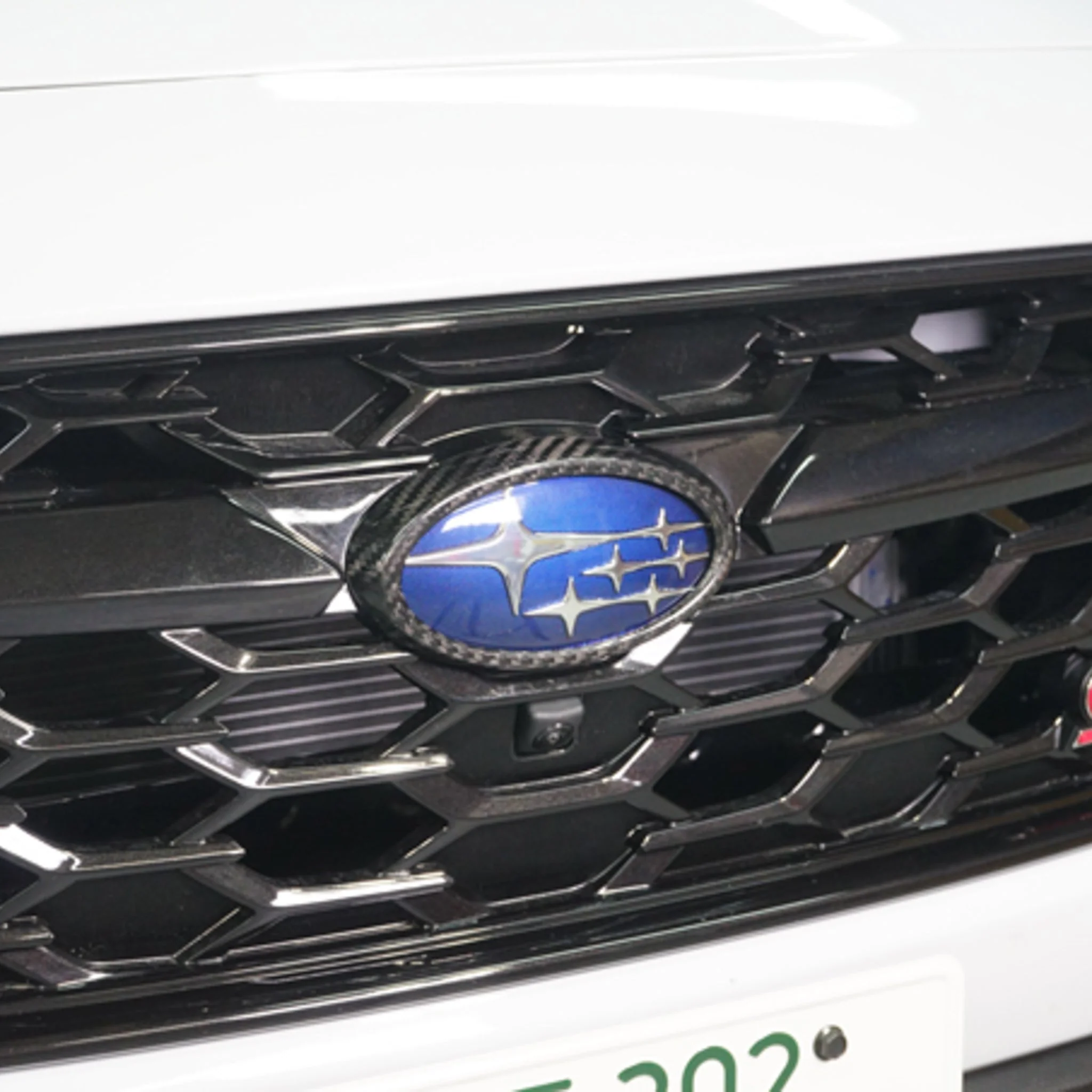 Automodellista Emblem Surround Covers (2-Piece) For 2022+ Subaru WRX VB [Dry Carbon Fibre] - Image 2