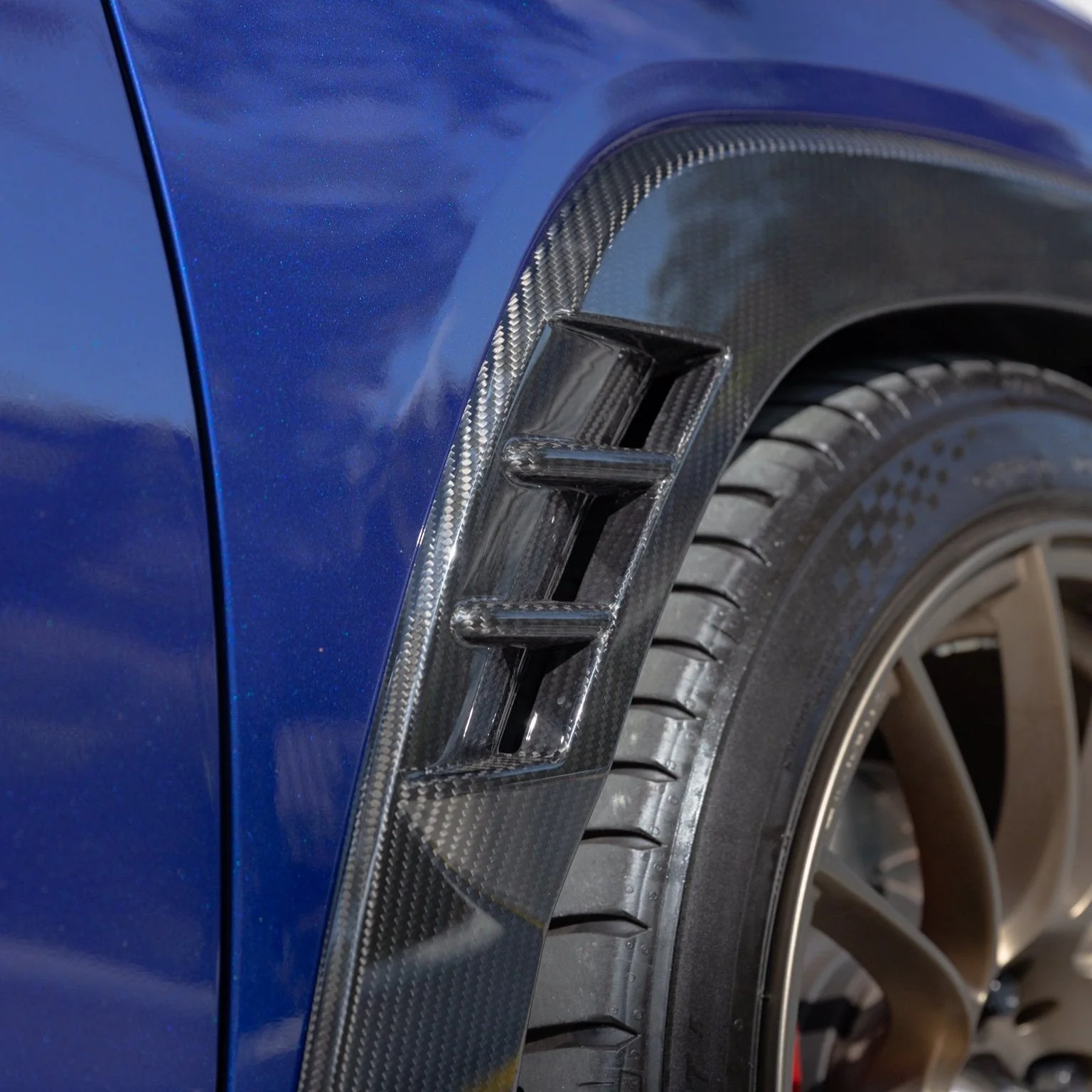 Automodellista Over Fenders Covers (8-Piece) For 2022+ Subaru WRX VB [Dry Carbon] - Image 3