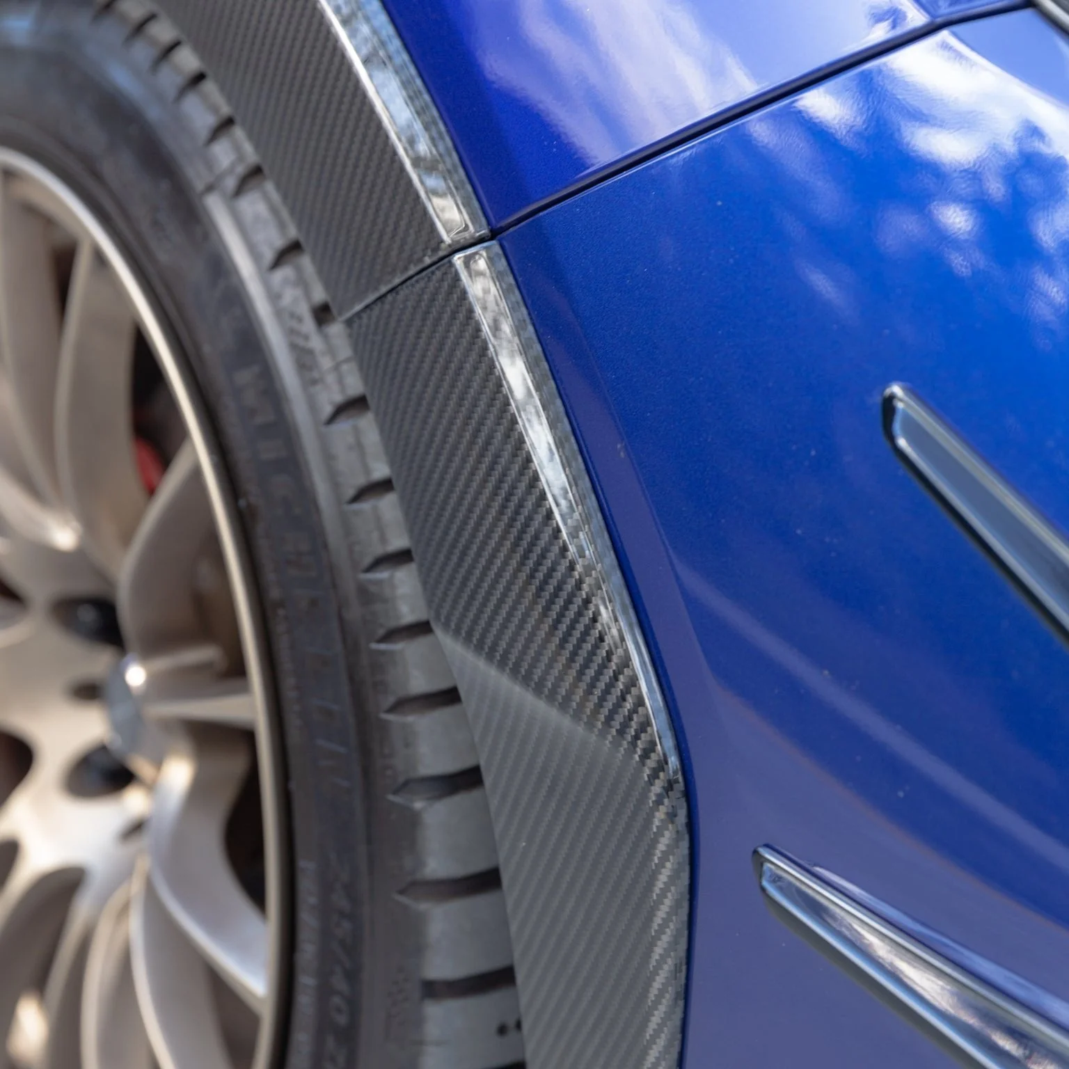 Automodellista Over Fenders Covers (8-Piece) For 2022+ Subaru WRX VB [Dry Carbon] - Image 4
