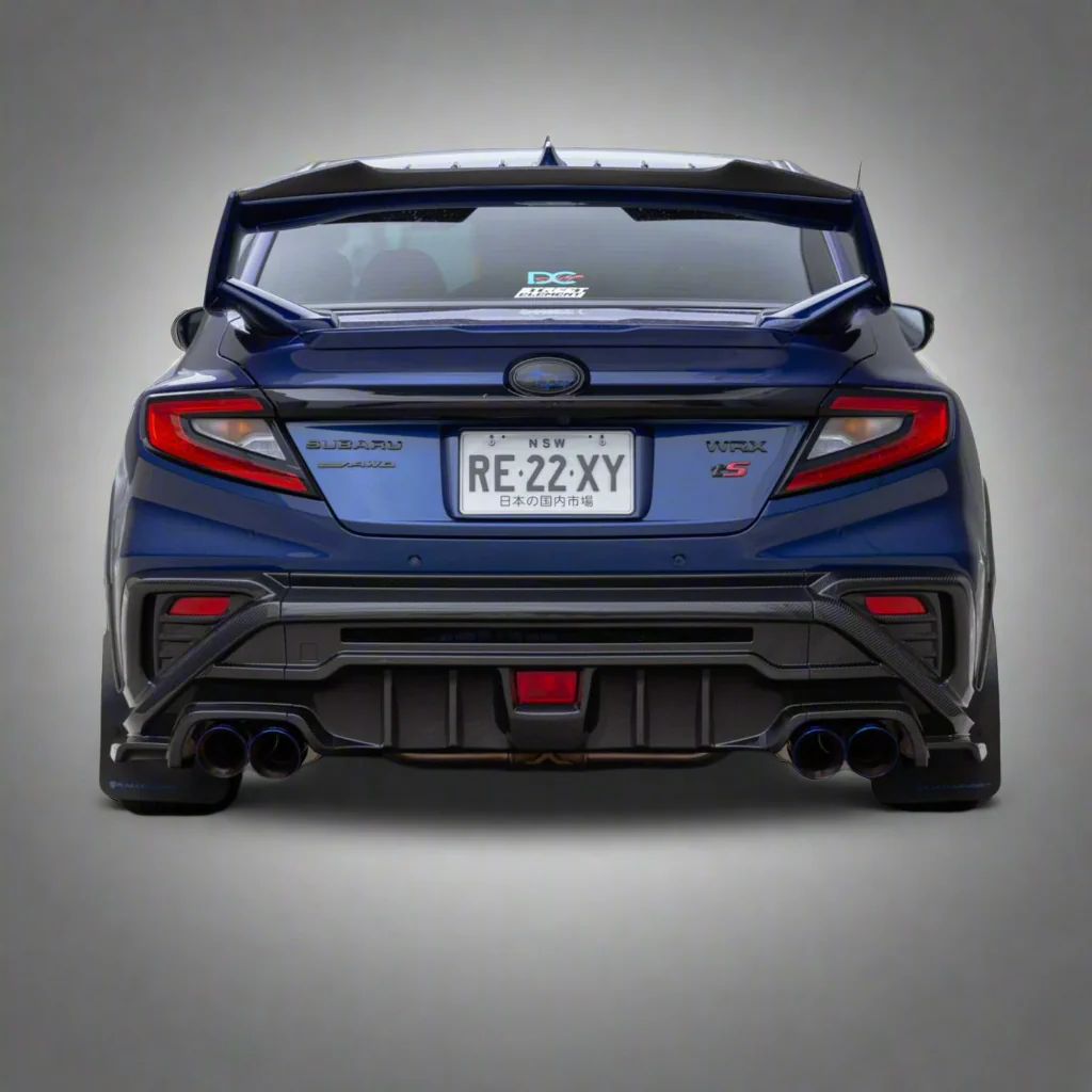 AXIS PARTS Rear Bumper Cover (3-Piece) For 2022+ Subaru WRX VB [Dry Carbon Fibre] - Image 3