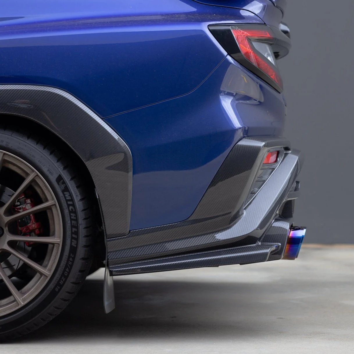 AXIS PARTS Rear Bumper Cover (3-Piece) For 2022+ Subaru WRX VB [Dry Carbon Fibre] - Image 5
