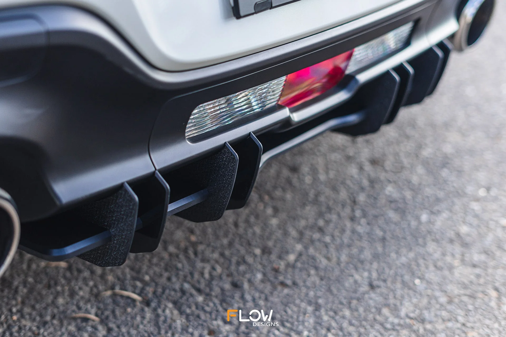 Flow Designs Flow-Lock Rear Diffuser for 2022+ Subaru BRZ ZD8 & Toyota GR86 ZN8 [Gloss] - Image 2