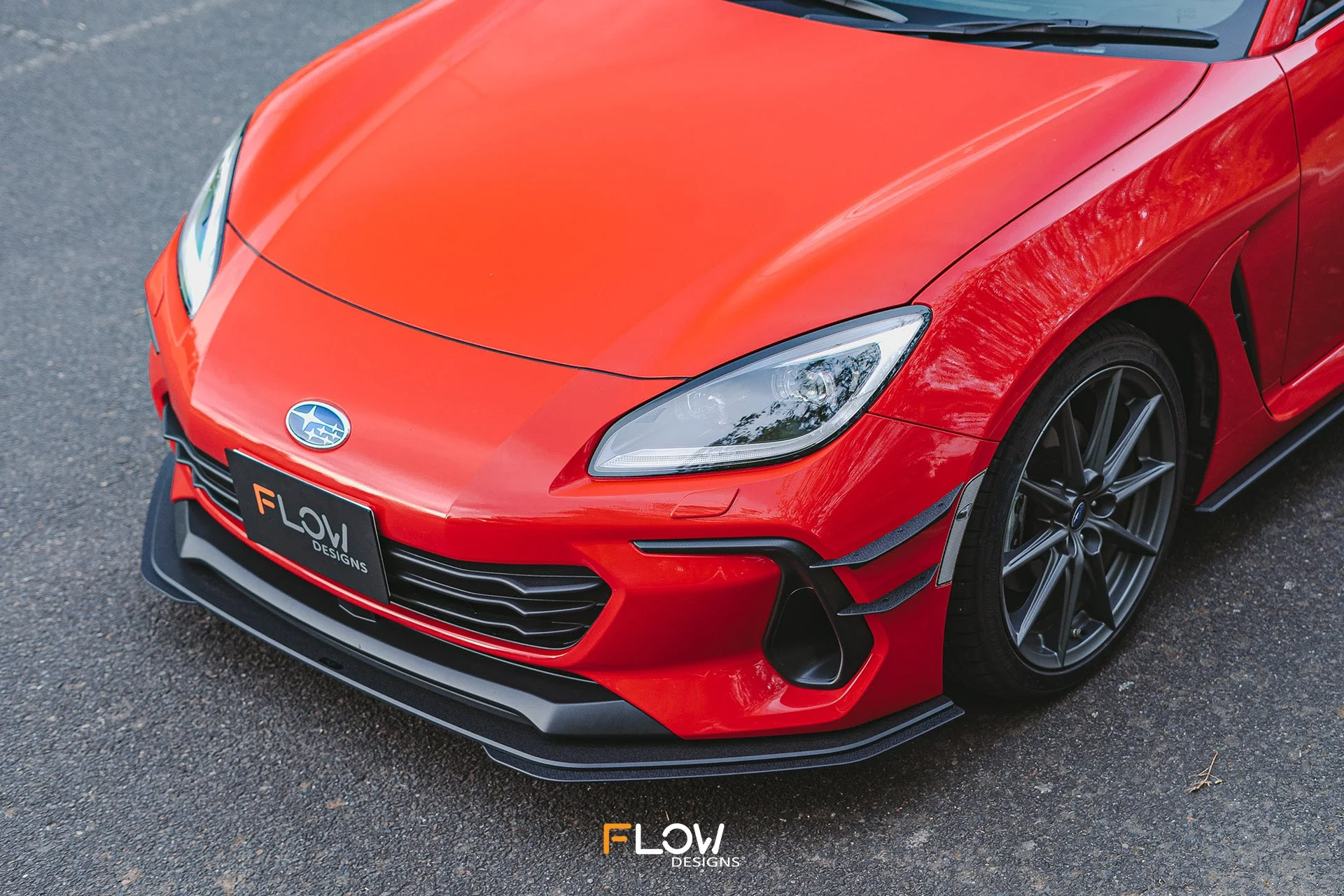 Flow Designs Front Lip Splitter Extensions for 2022+ Subaru BRZ ZD8 & Toyota GR86 ZN8 [Pair] - Image 3