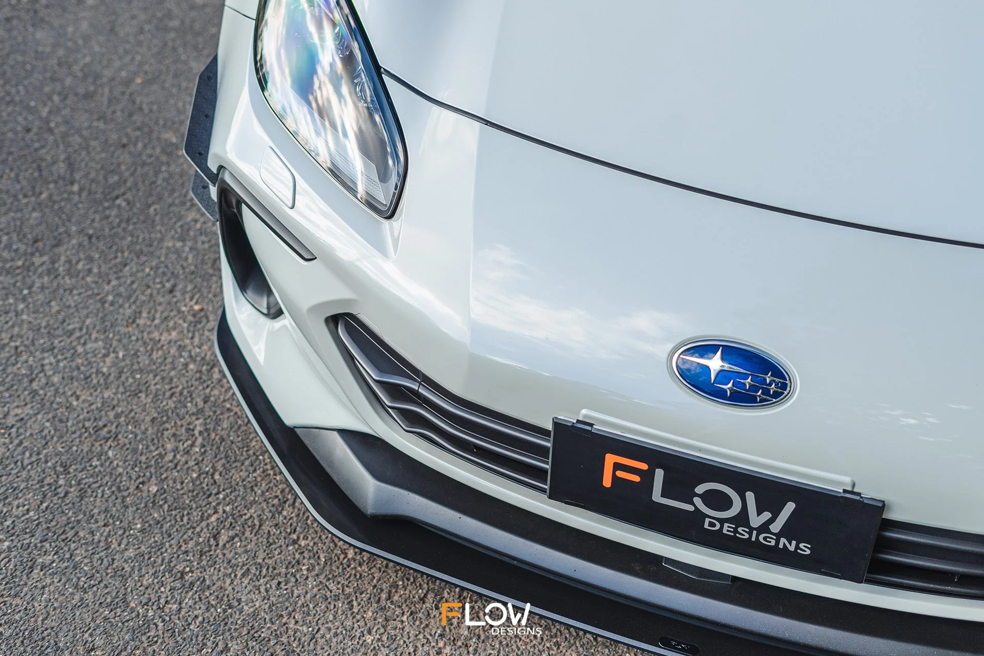 Flow Designs Front Lip Splitter for 2022+ Subaru BRZ ZD8 & Toyota GR86 ZN8 [Gloss] - Image 2