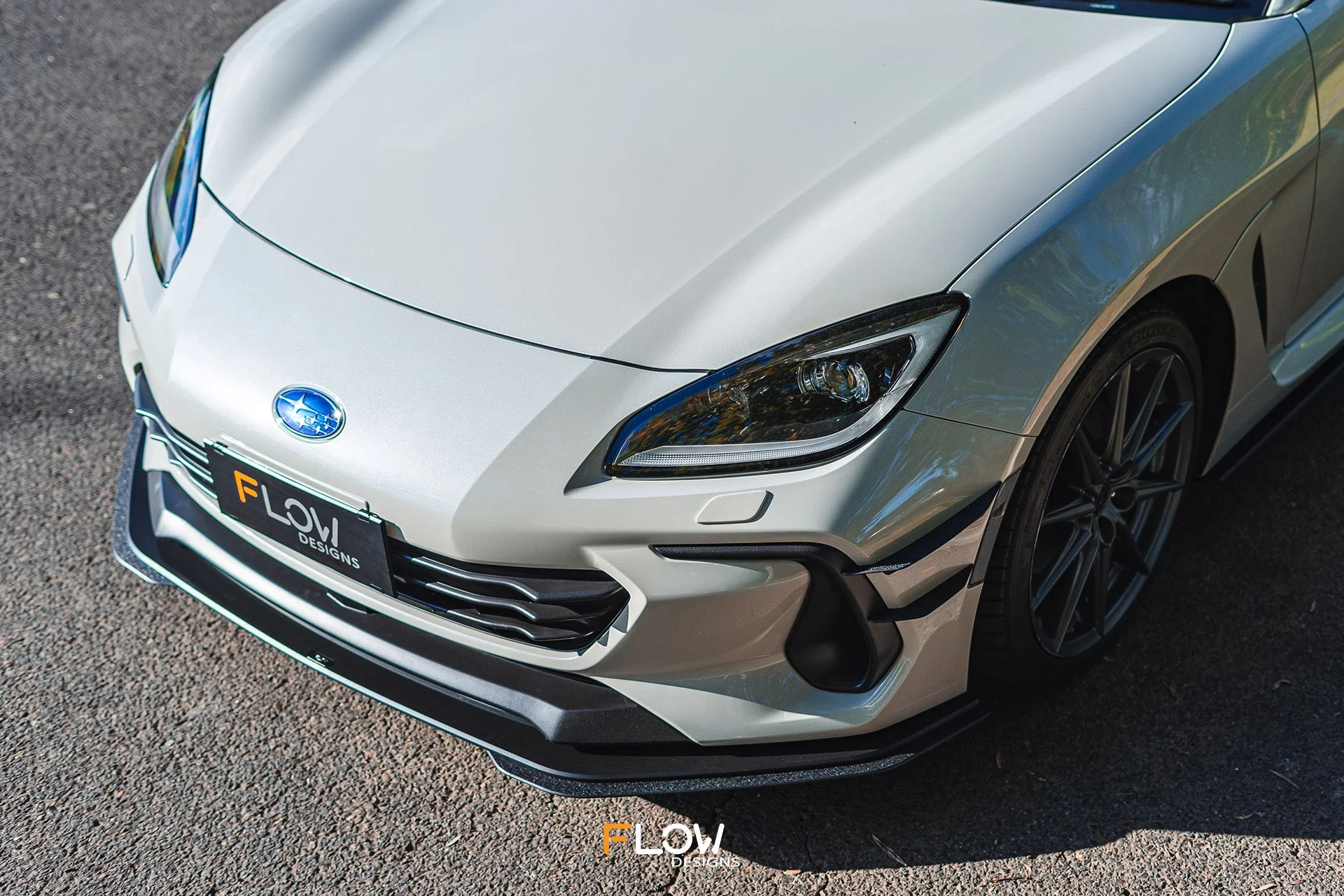 Flow Designs Front Lip Splitter for 2022+ Subaru BRZ ZD8 & Toyota GR86 ZN8 [Gloss] - Image 3