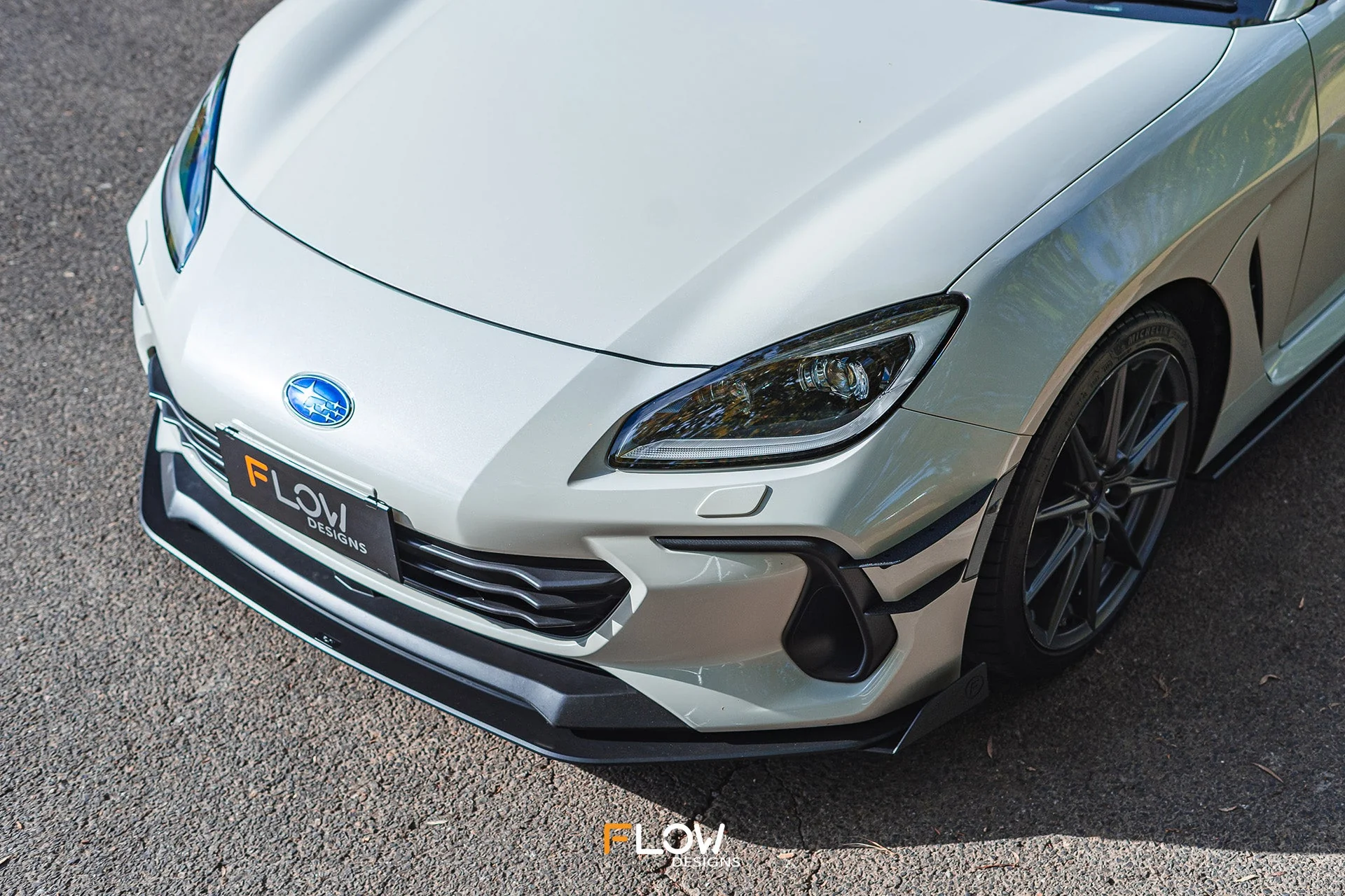 Flow Designs Front Lip Splitter for 2022+ Subaru BRZ ZD8 & Toyota GR86 ZN8 [Gloss] - Image 4