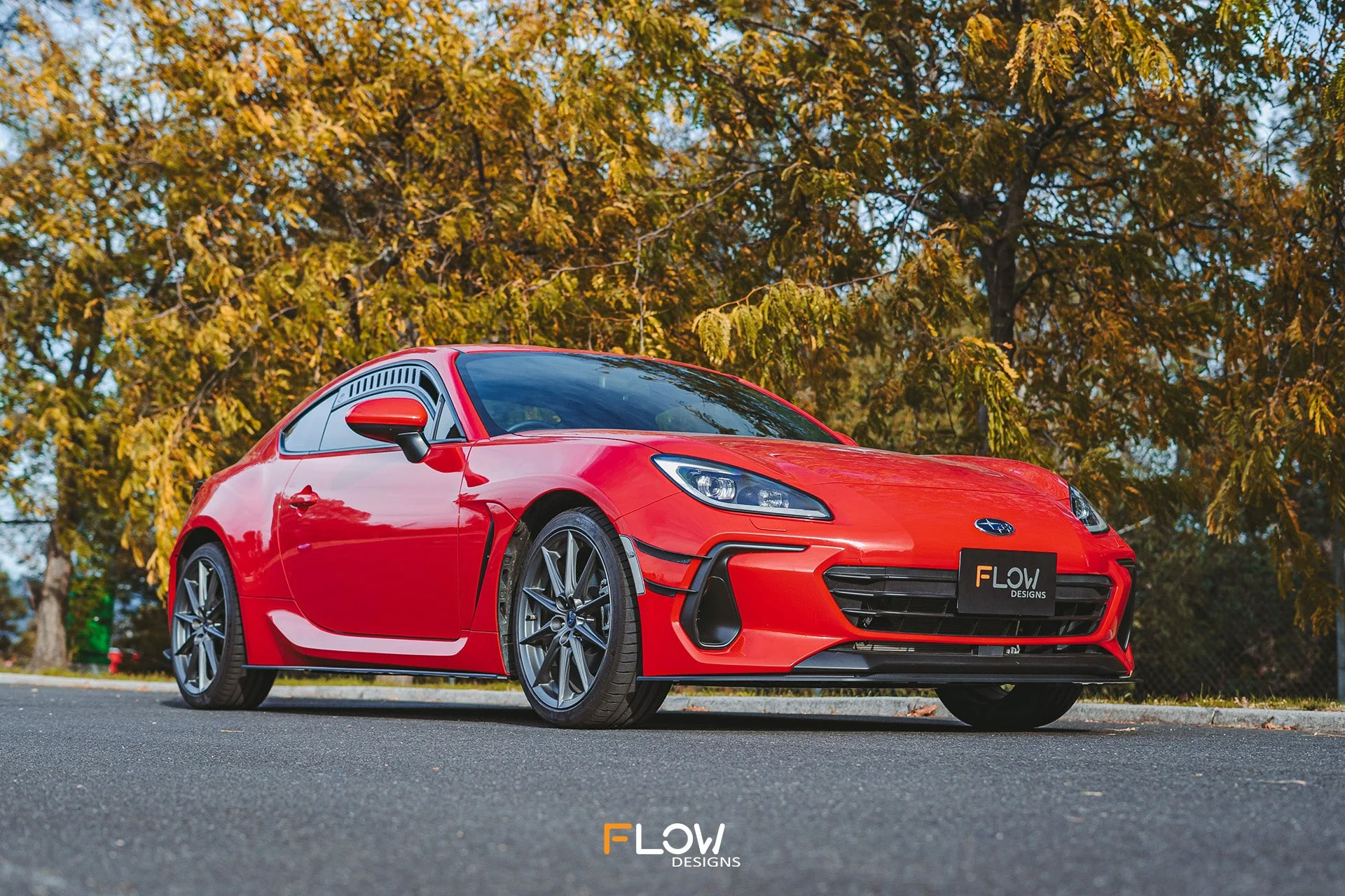 Flow Designs Front Lip Splitter for 2022+ Subaru BRZ ZD8 & Toyota GR86 ZN8 [Textured] - Image 3