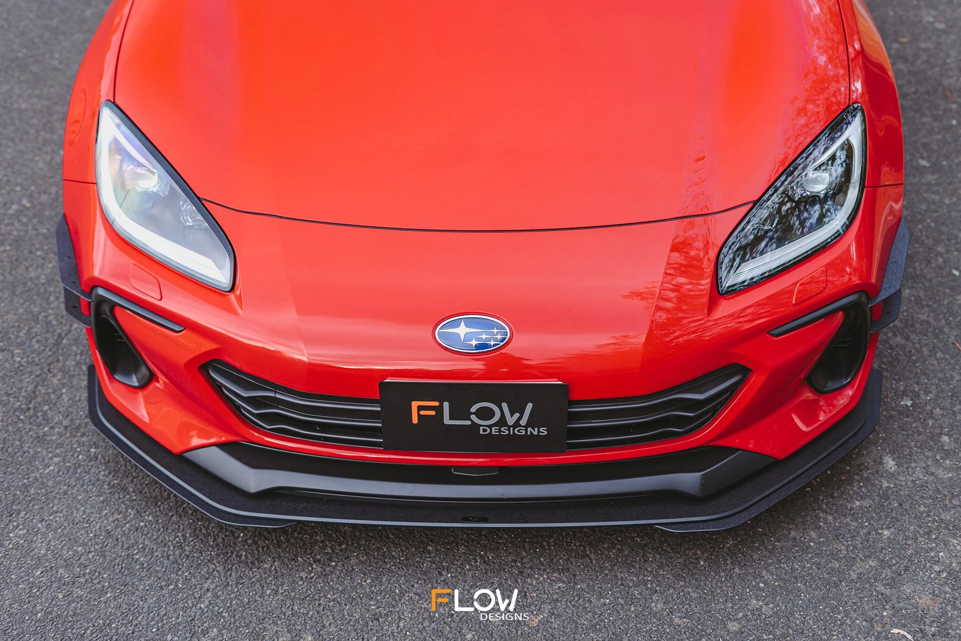 Flow Designs Front Lip Splitter for 2022+ Subaru BRZ ZD8 & Toyota GR86 ZN8 [Textured] - Image 5