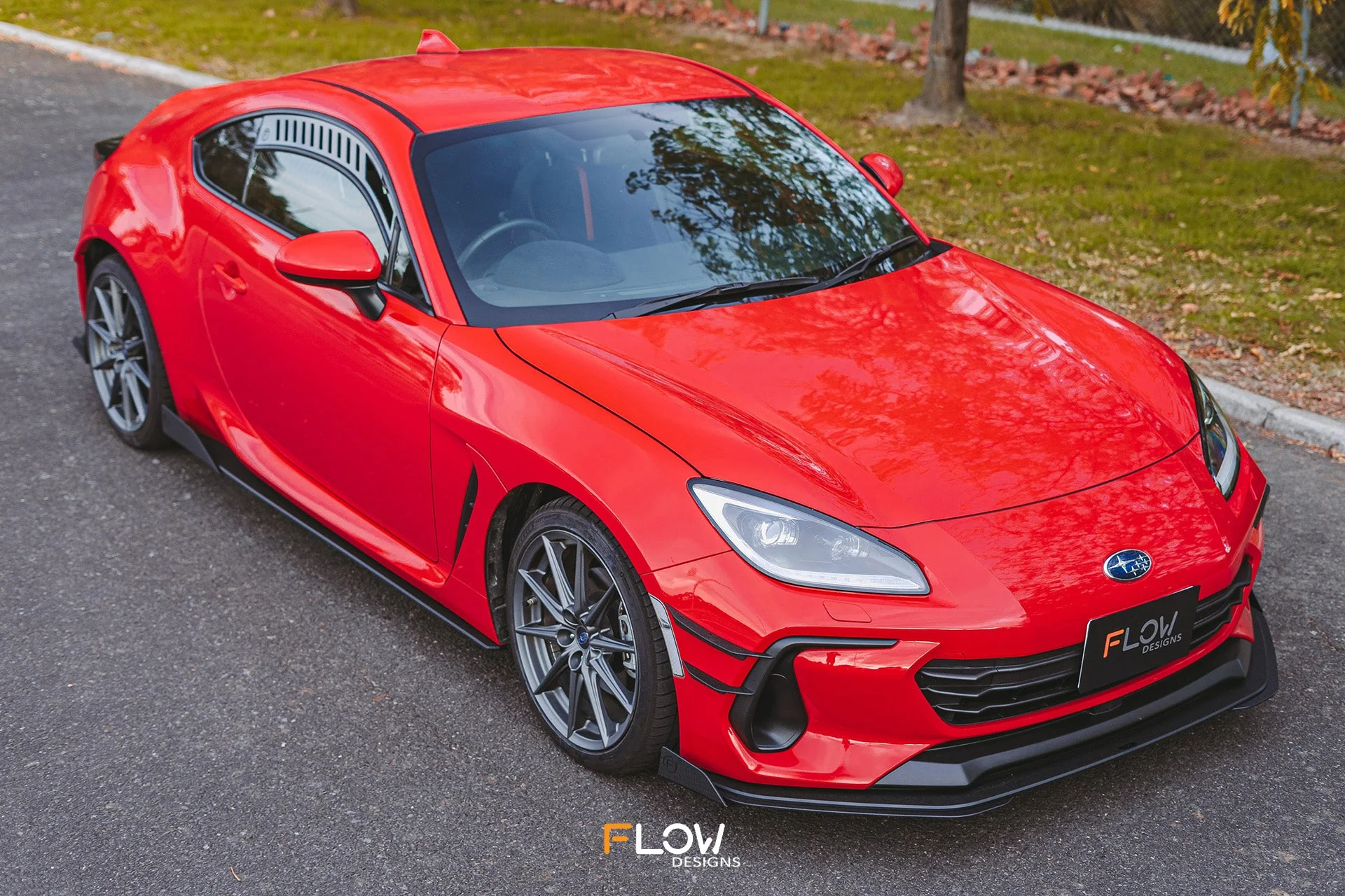 Flow Designs Front Lip Splitter for 2022+ Subaru BRZ ZD8 & Toyota GR86 ZN8 [Textured] - Image 6