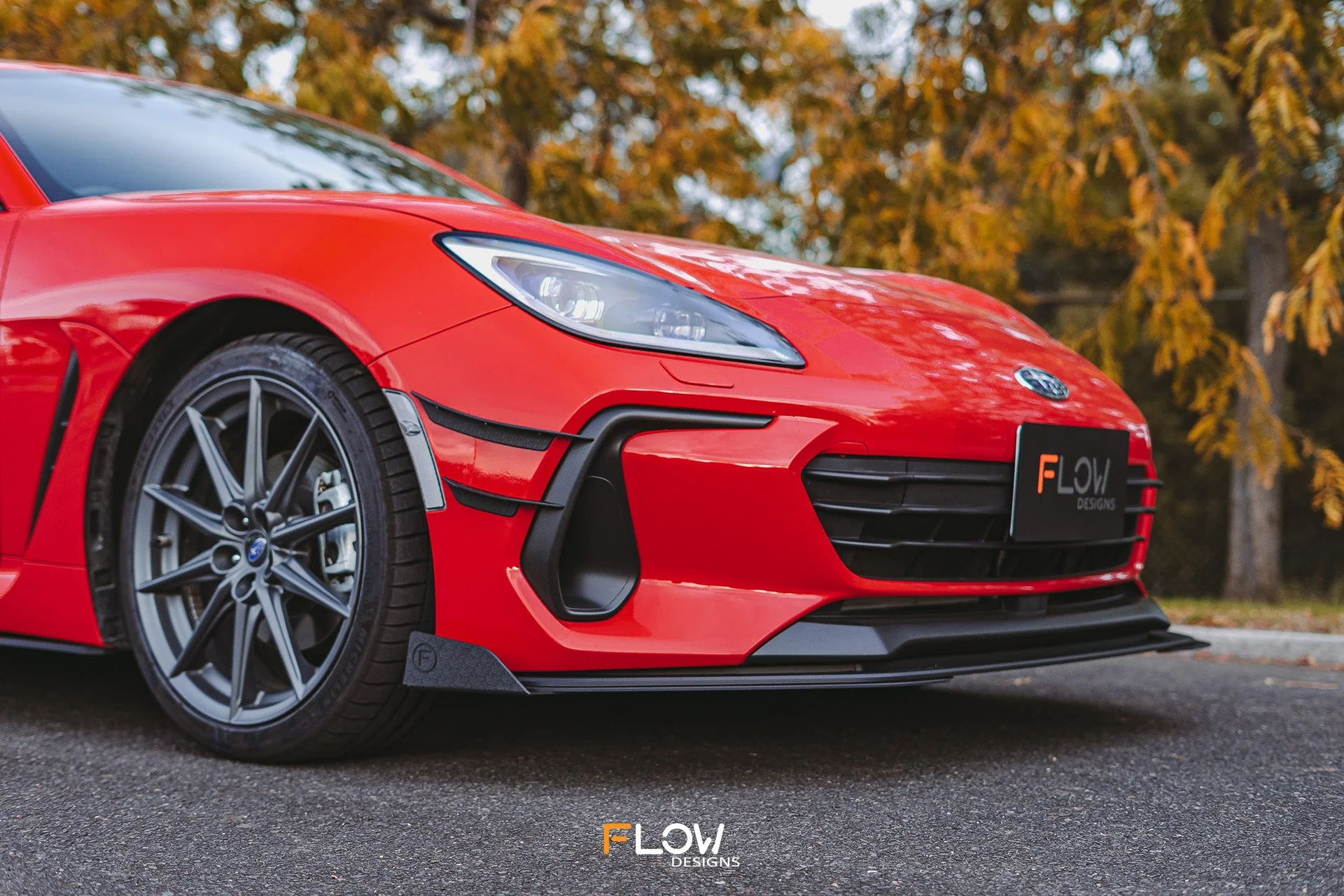 Flow Designs Front Lip Splitter Winglets for 2022+ Subaru BRZ ZD8 & Toyota GR86 ZN8 [Pair] - Image 2