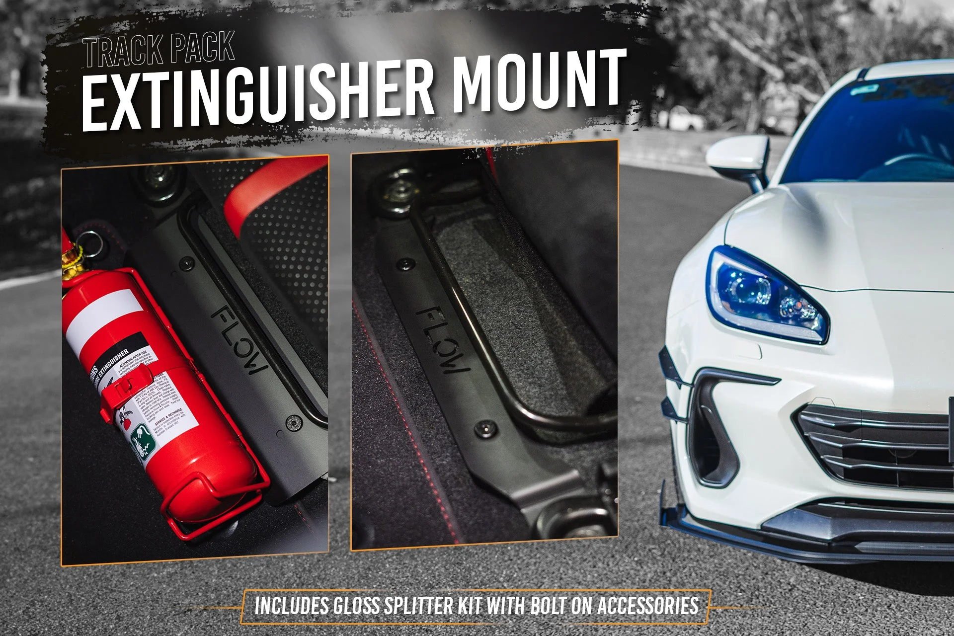 Flow Designs Subaru ZD8 BRZ 22+ & Toyota ZN8 GR86 22+ Full Lip Splitter Set [Gloss Black] - Image 12