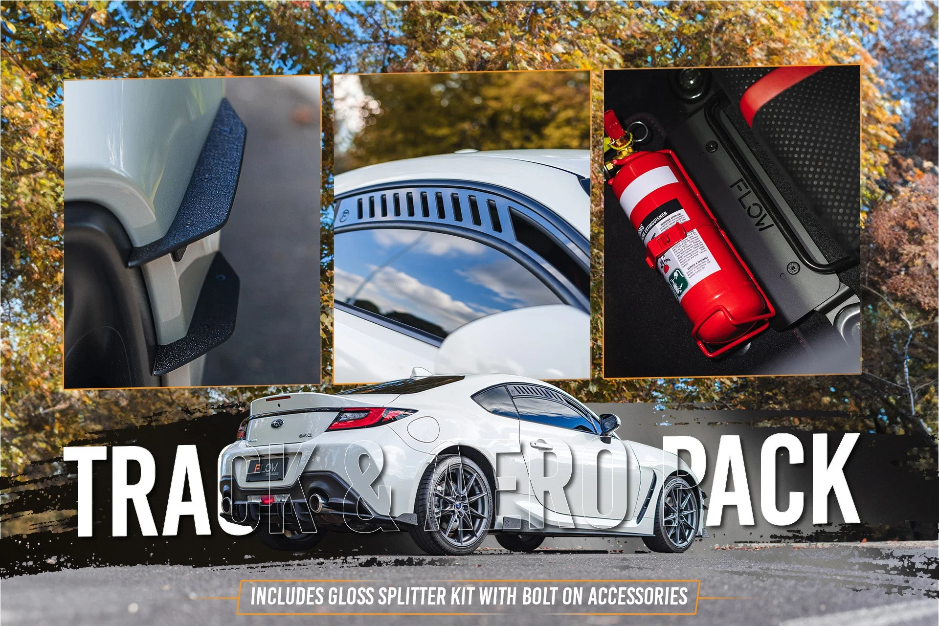 Flow Designs Subaru ZD8 BRZ 22+ & Toyota ZN8 GR86 22+ Full Lip Splitter Set [Gloss Black] - Image 17