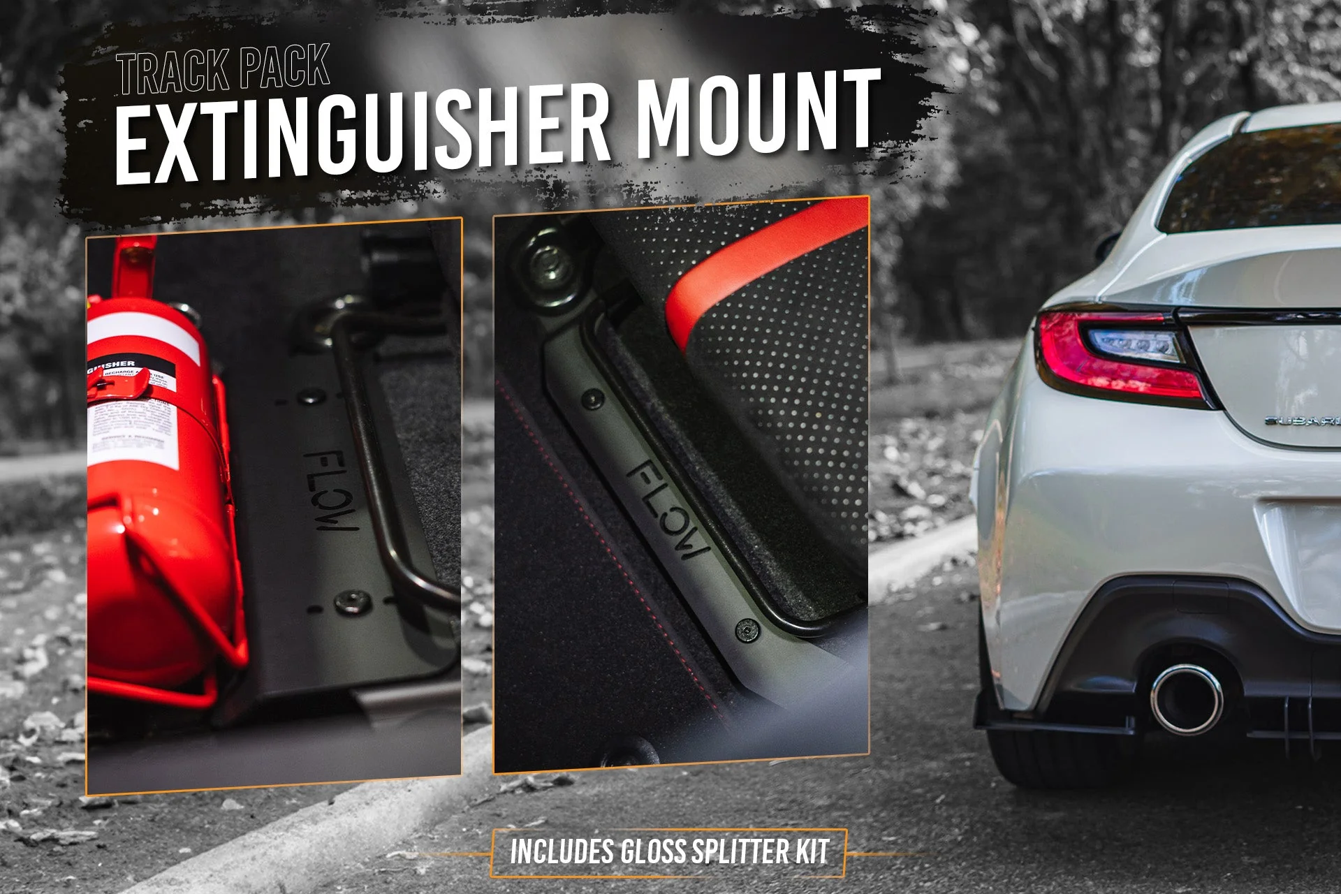 Flow Designs Subaru ZD8 BRZ 22+ & Toyota ZN8 GR86 22+ Full Lip Splitter Set [Gloss Black] - Image 5