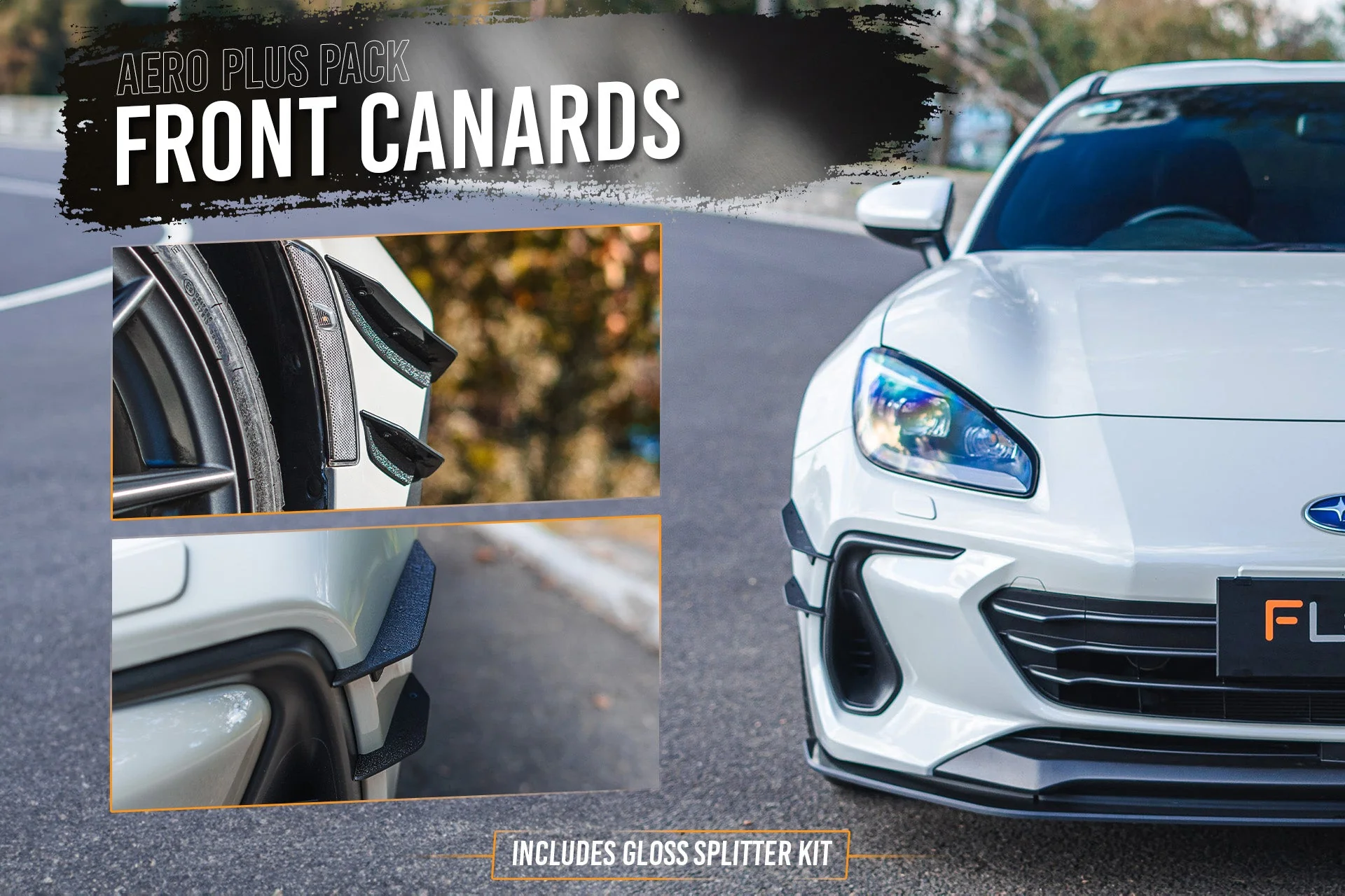 Flow Designs Subaru ZD8 BRZ 22+ & Toyota ZN8 GR86 22+ Full Lip Splitter Set [Gloss Black] - Image 7