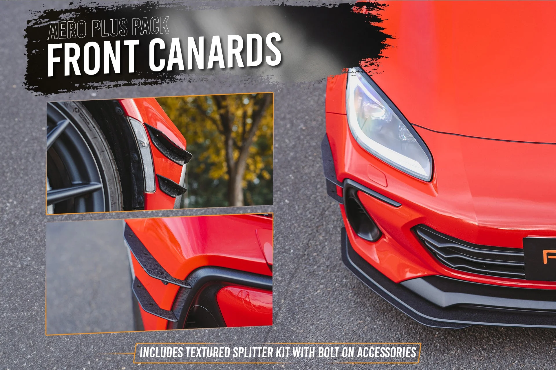 Flow Designs Subaru ZD8 BRZ 22+ & Toyota ZN8 GR86 22+ Full Lip Splitter Set [Textured Matte Black] - Image 14