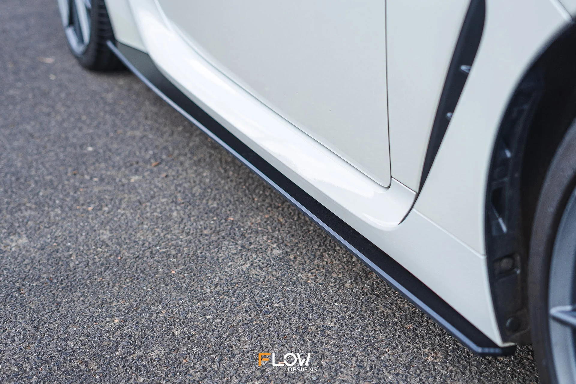 Flow Designs Side Skirt Splitters for 2022+ Subaru BRZ ZD8 & Toyota GR86 ZN8 - Gloss [Pair] - Image 2