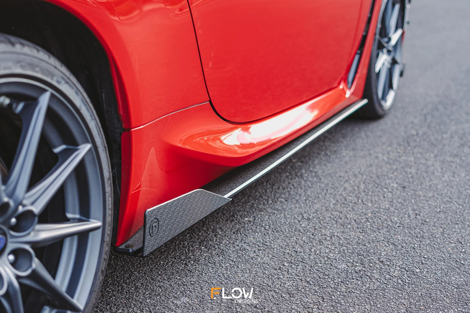 Flow Designs Side Skirt Splitters for 2022+ Subaru BRZ ZD8 & Toyota GR86 ZN8 - Textured [Pair] - Image 4