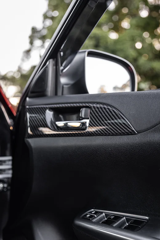 CARBON FIBRE INNER DOOR HANDLE BEZELS [SUBARU WRX G3 2008-2014] - Image 7