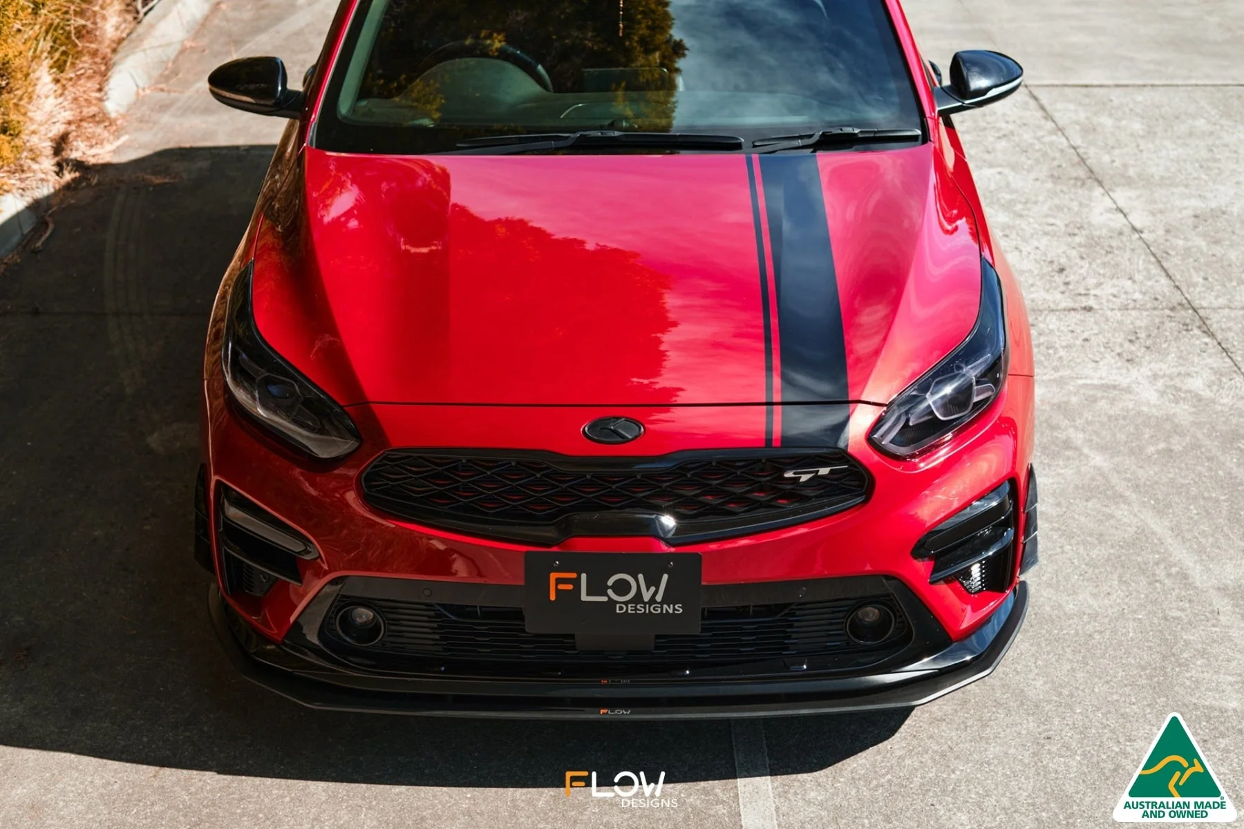 Flow Designs Cerato GT PFL Front Lip Splitter & Reinforcement Brackets - Image 2
