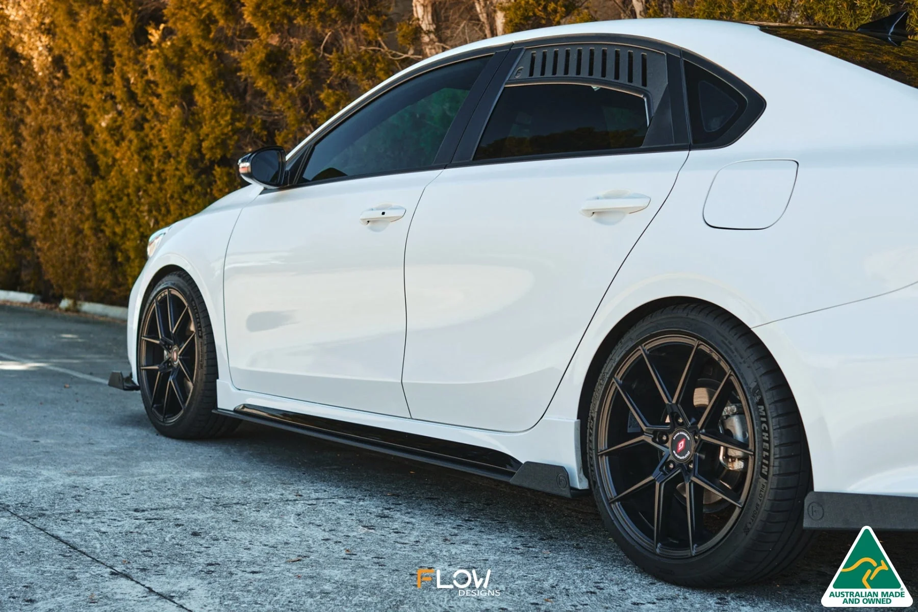 Flow Designs Cerato GT PFL Side Skirt Splitter Winglets (Pair) - Image 2