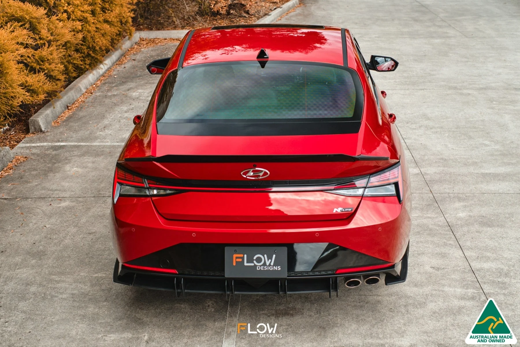 Flow Designs CN7 i30 N Line Sedan (2020-2022) Flow-Lock Rear Diffuser [GLOSS BLACK] - Image 14