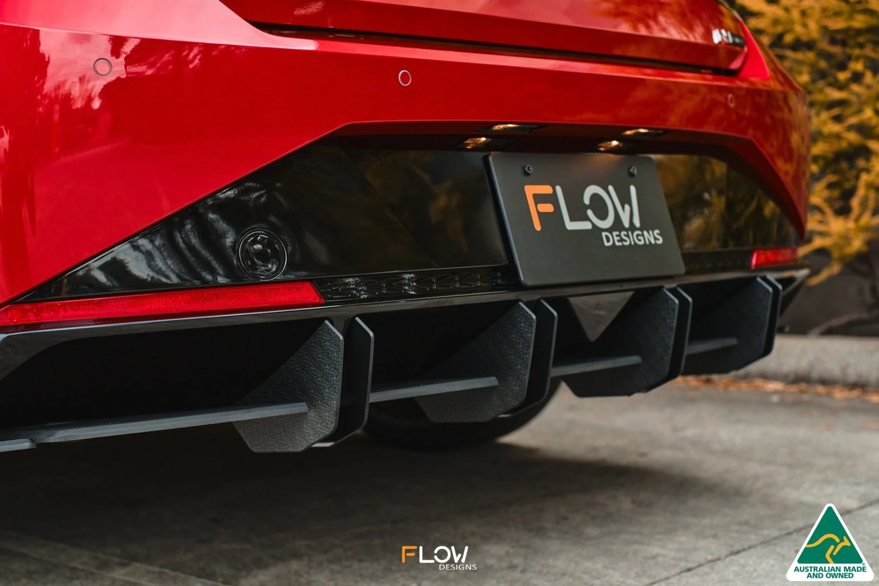 Flow Designs CN7 i30 N Line Sedan (2020-2022) Flow-Lock Rear Diffuser [GLOSS BLACK] - Image 4