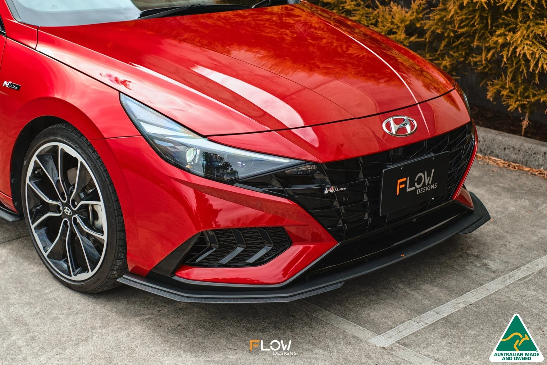 Flow Designs CN7 i30 N Line Sedan (2020-2022) Front Lip Splitter Extensions - Pair - Image 4