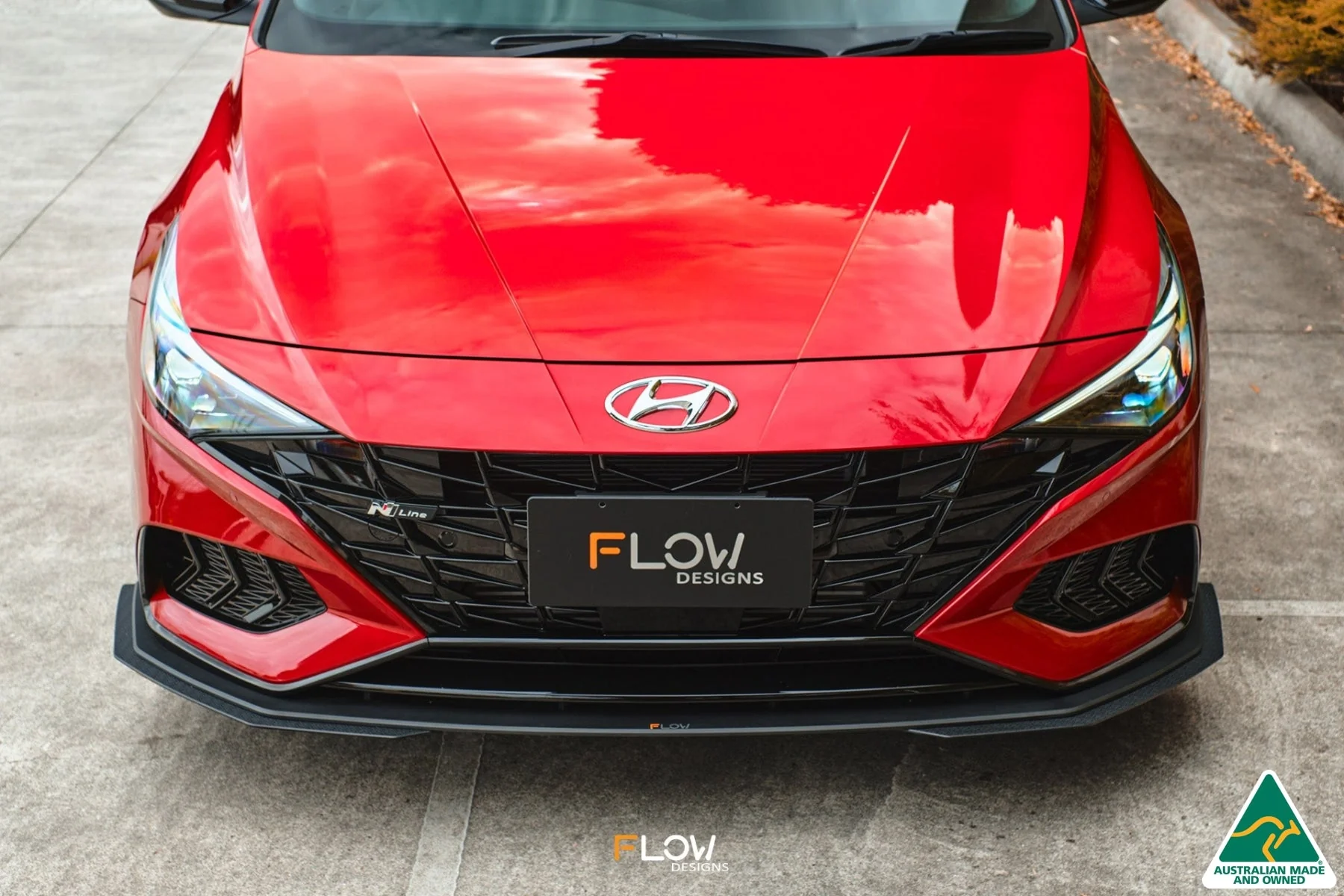 Flow Designs CN7 i30 N Line Sedan (2020-2022) Front Lip Splitter Extensions - Pair - Image 6
