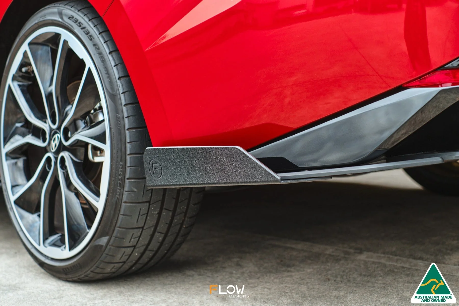 Flow Designs CN7 i30 N Line Sedan (2020-2022) Rear Spat Winglets - Pair - Image 2
