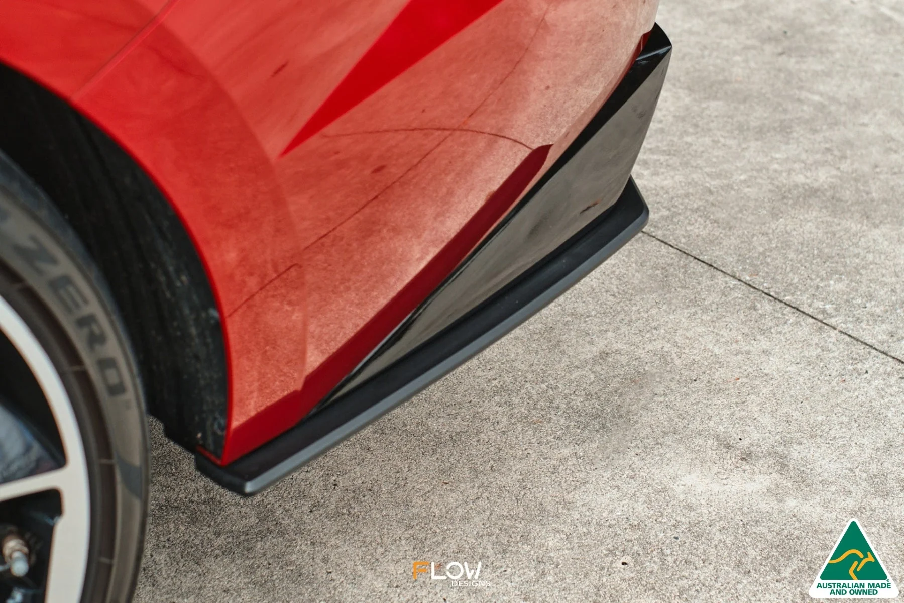 Flow Designs CN7 i30 N Line Sedan (2020-2022) Rear Spats [GLOSS BLACK] - Pair - Image 2