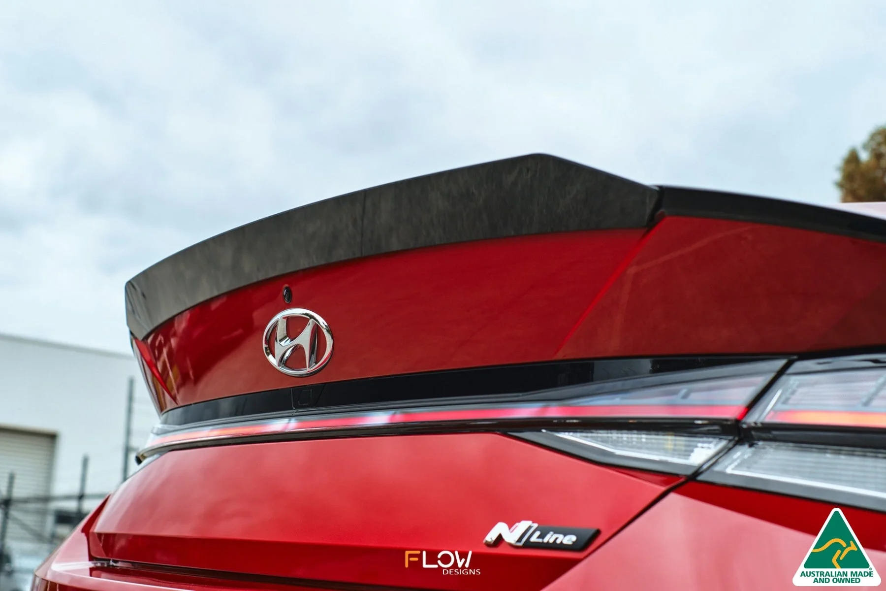 Flow Designs CN7 i30 N Line Sedan (2020-2022) Rear Spoiler Extension - Image 4