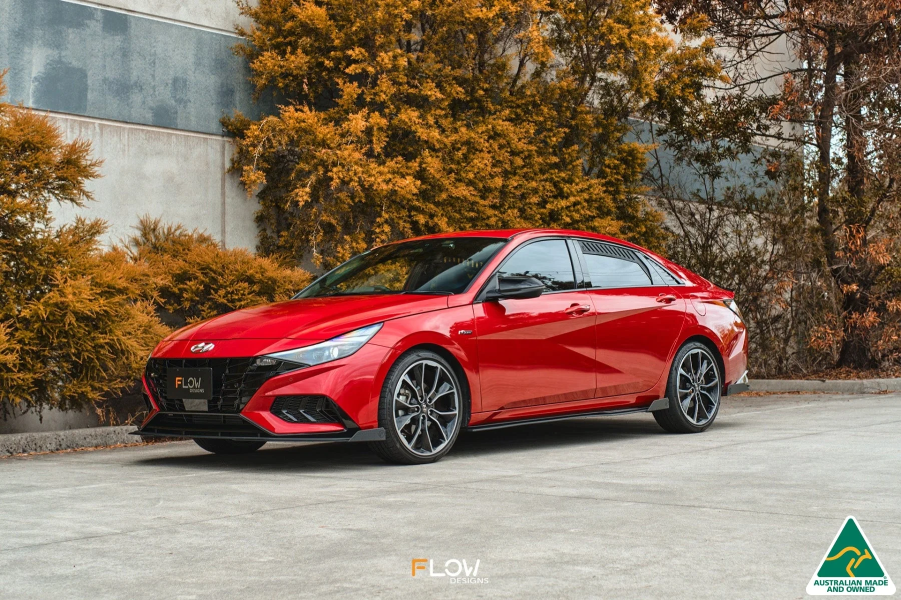 Flow Designs CN7 i30 N Line Sedan (2020) Side Skirt Splitters [GLOSS BLACK] - Pair - Image 10