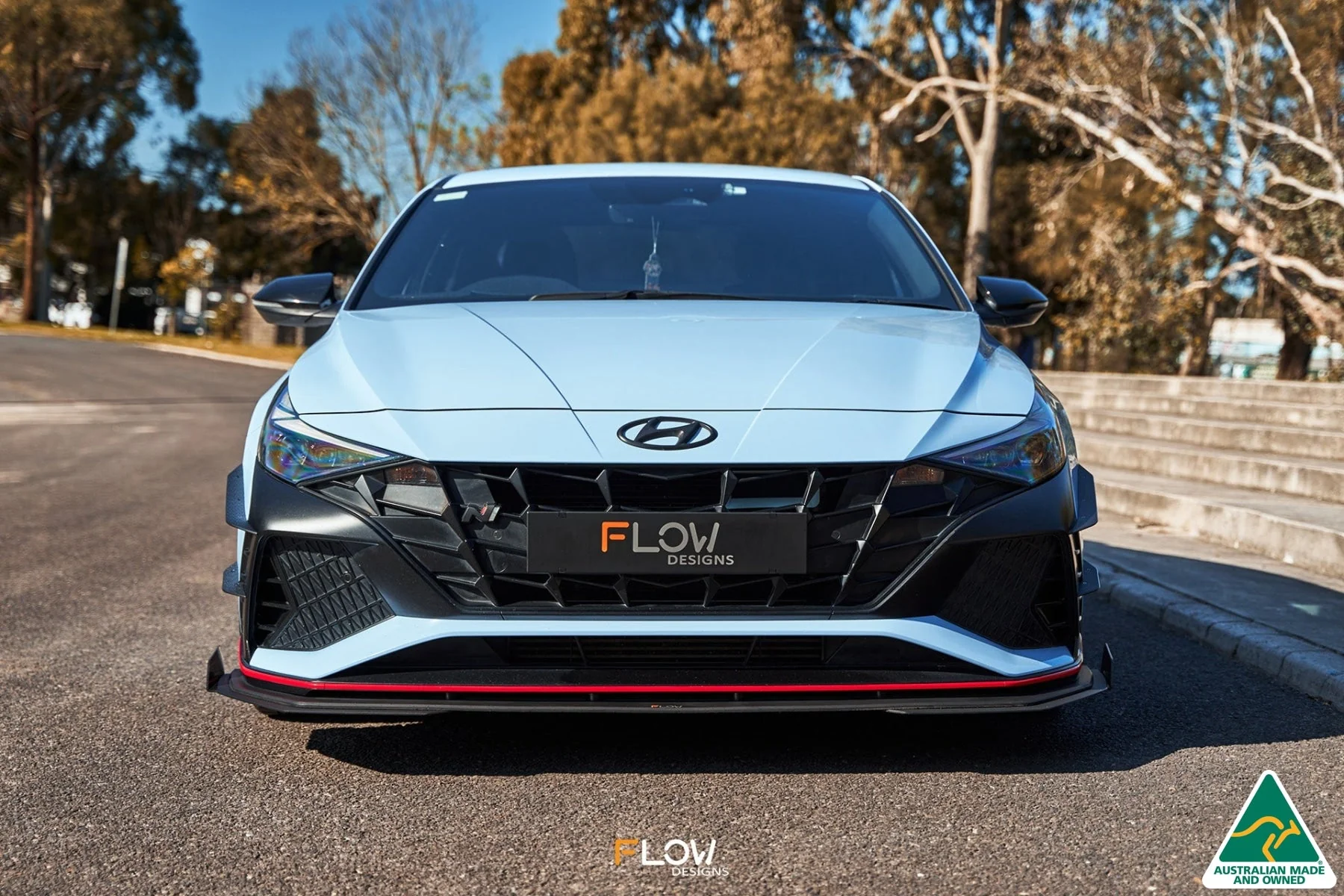 Flow Designs CN7 i30N Sedan (2021-2023) Front Bumper Canards - Image 10