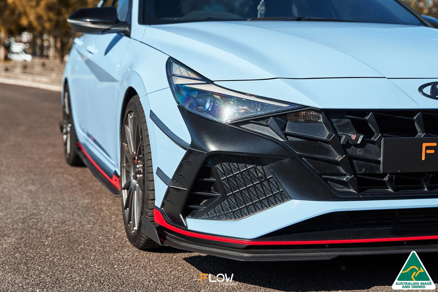 Flow Designs CN7 i30N Sedan (2021-2023) Front Bumper Canards - Image 16