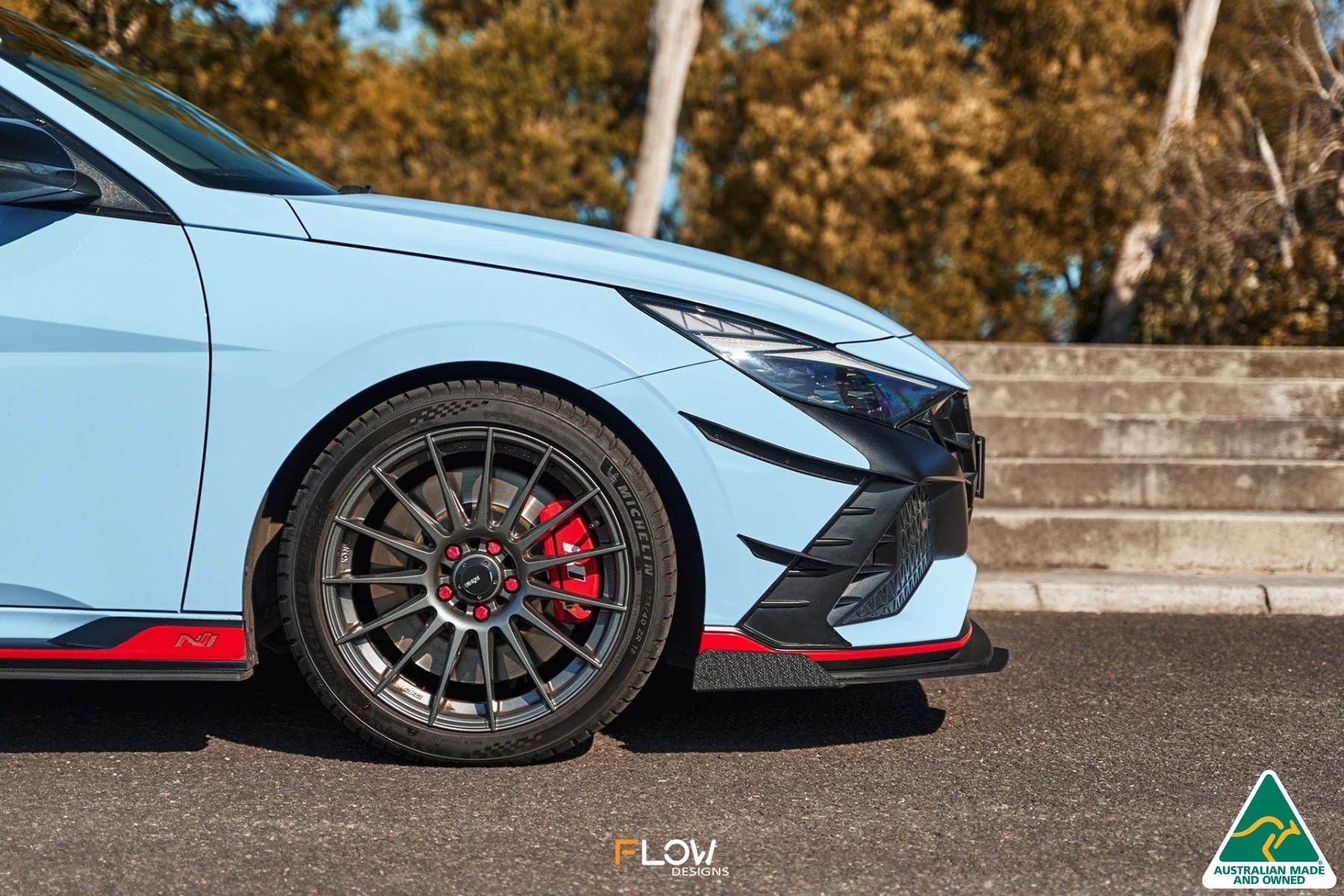Flow Designs CN7 i30N Sedan (2021-2023) Front Bumper Canards - Image 18