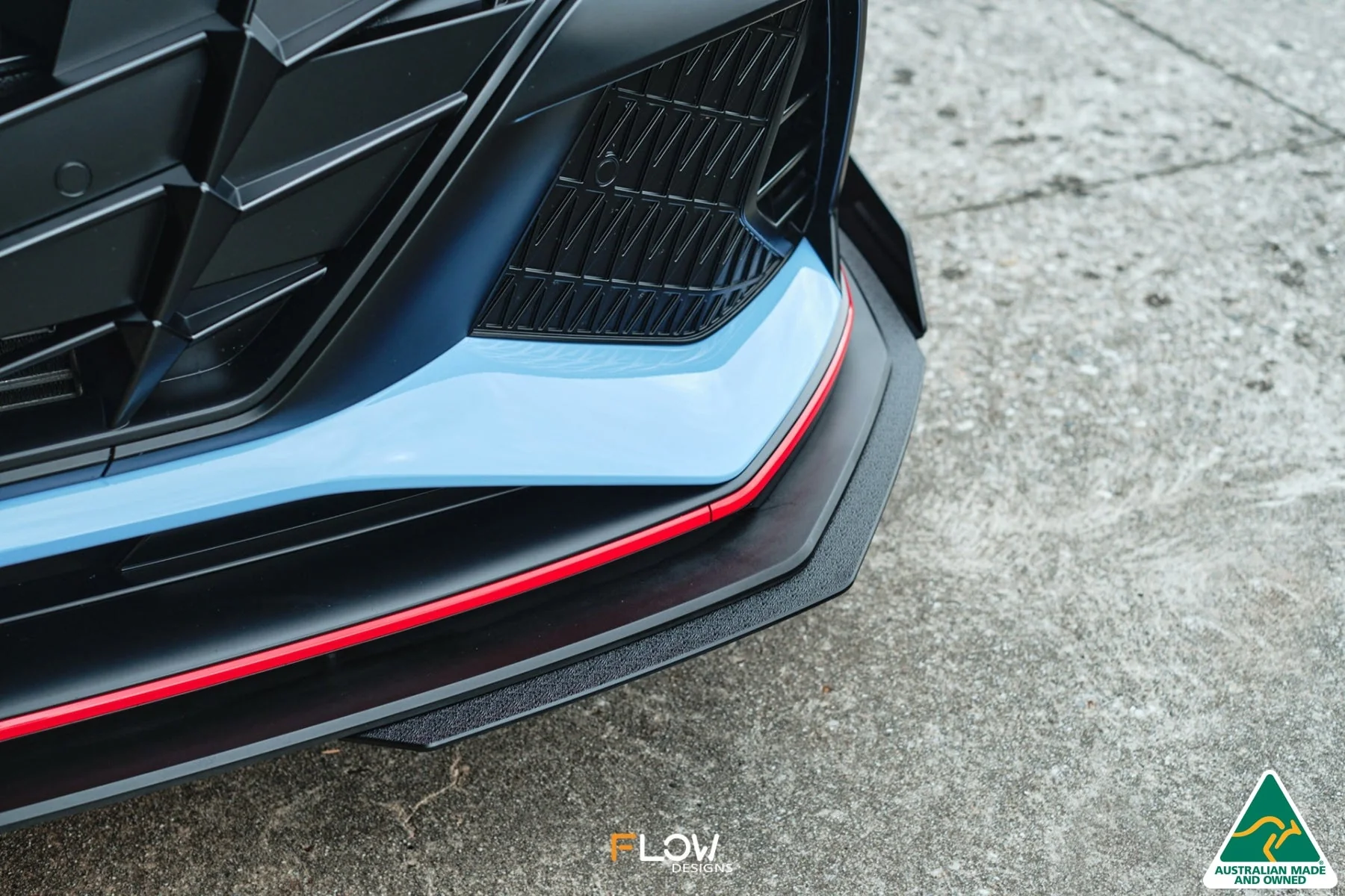 Flow Designs CN7 i30N Sedan (2021-2023) Front Lip Splitter Extensions - Pair - Image 4