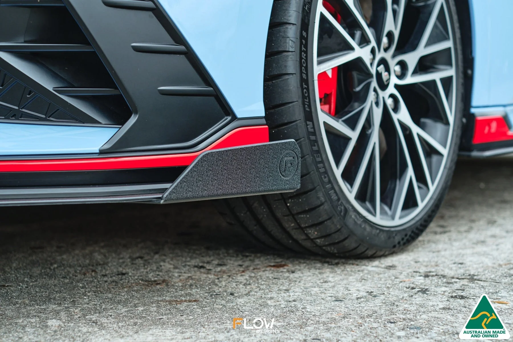 Flow Designs CN7 i30N Sedan (2021-2023) Front Lip Splitter Winglets - Pair - Image 2