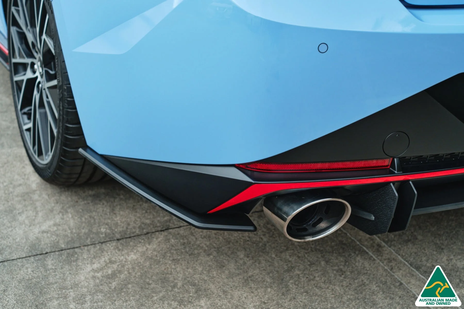 Flow Designs CN7 i30N Sedan (2021-2023) Rear Spats [GLOSS BLACK] - Pair - Image 2