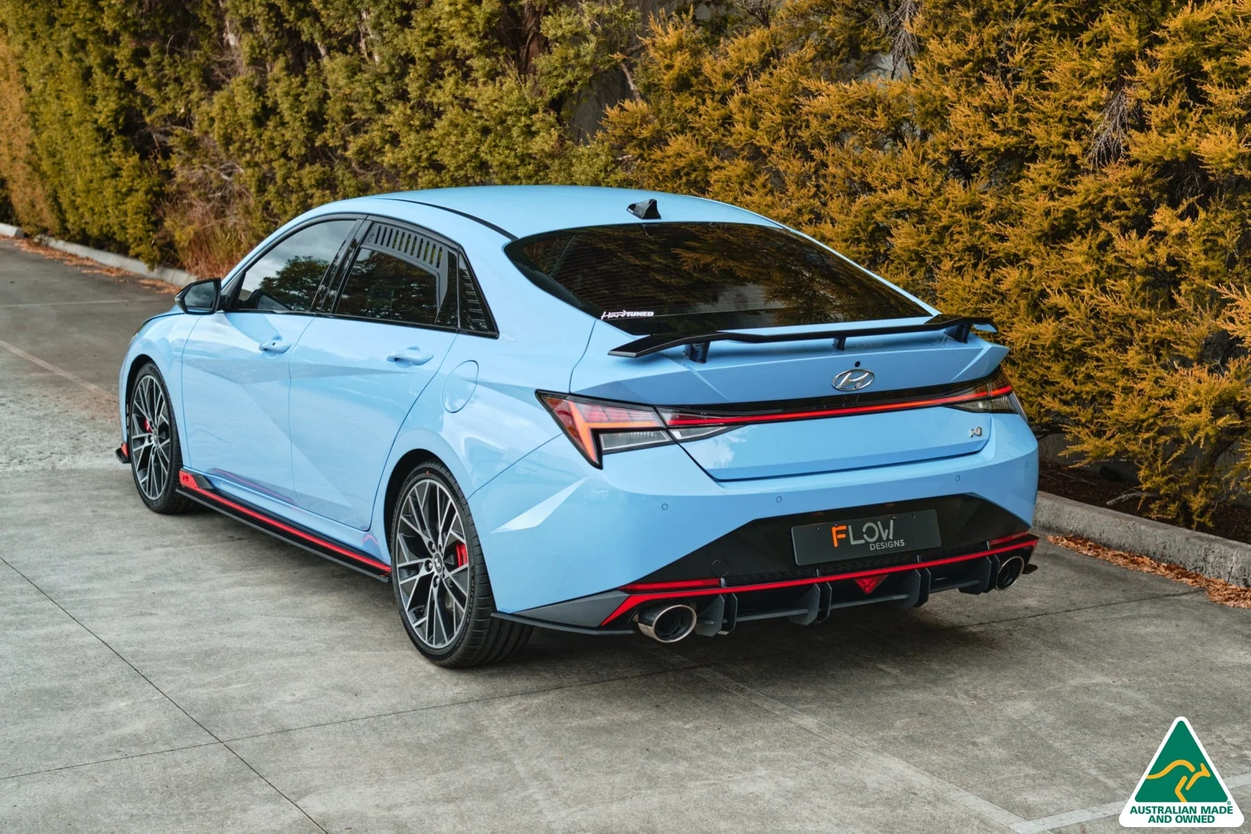Flow Designs CN7 i30N Sedan (2021-2023) Rear Spats [GLOSS BLACK] - Pair - Image 8