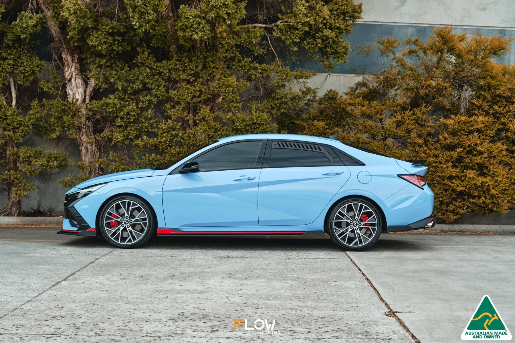 Flow Designs CN7 i30N Sedan (2021-2023) Side Skirt Splitters [GLOSS BLACK] - Pair - Image 8