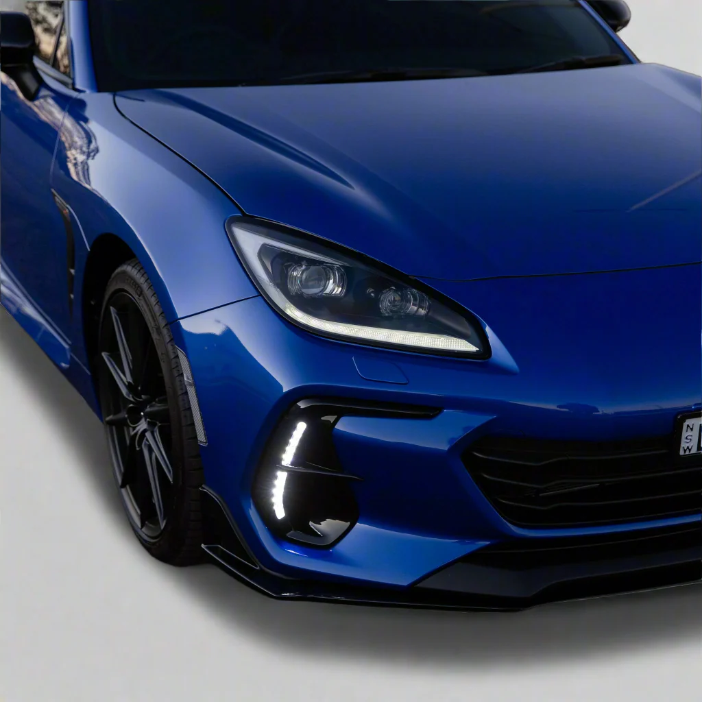 DMAKER JDM-Spec DRL & Turn Signal Bezels For 2022+ Subaru BRZ ZD8 [Crystal Black] - Image 6