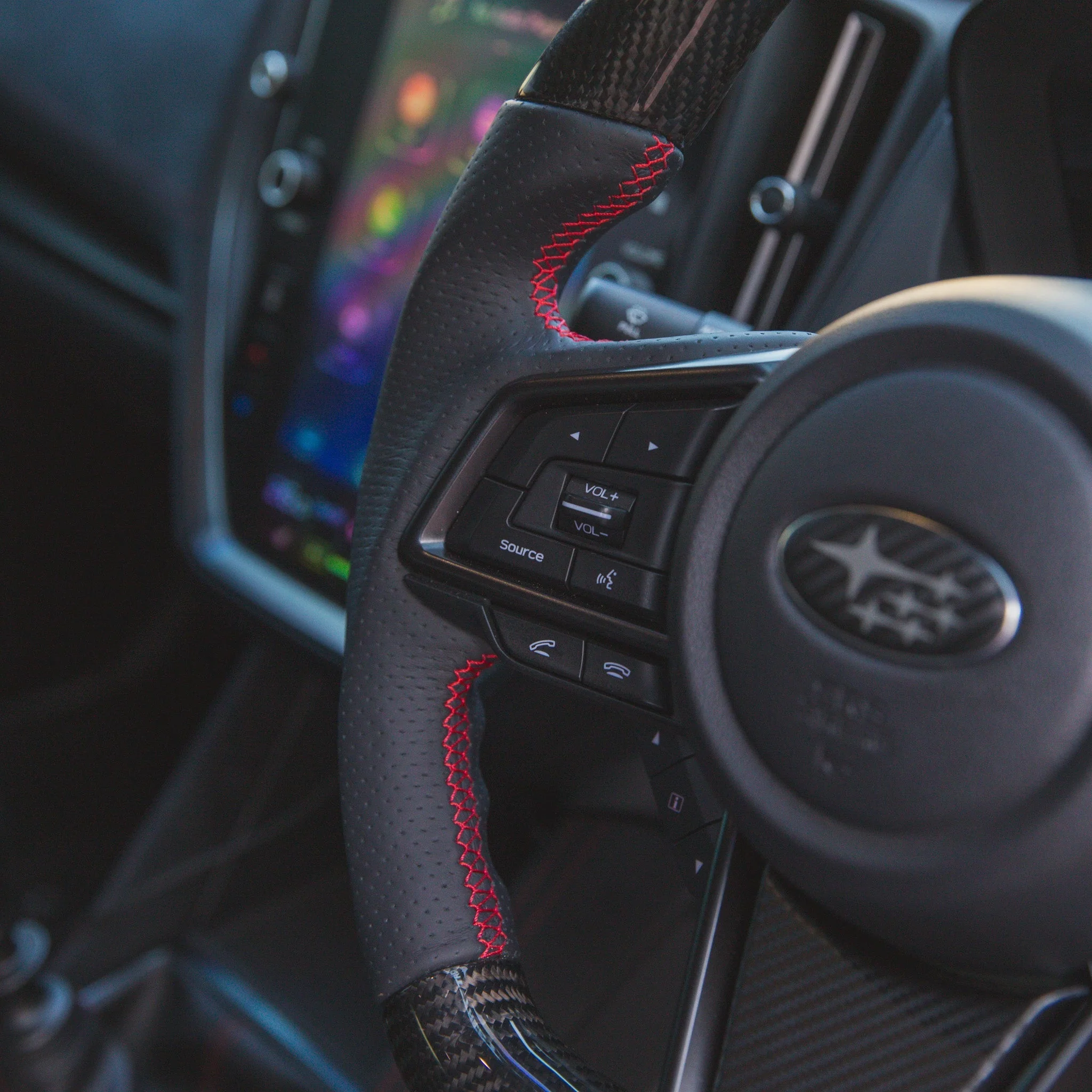 DMAKER D-Spec Steering Wheel For 2022+ Subaru WRX VB/VN [Carbon Fibre] - Image 8