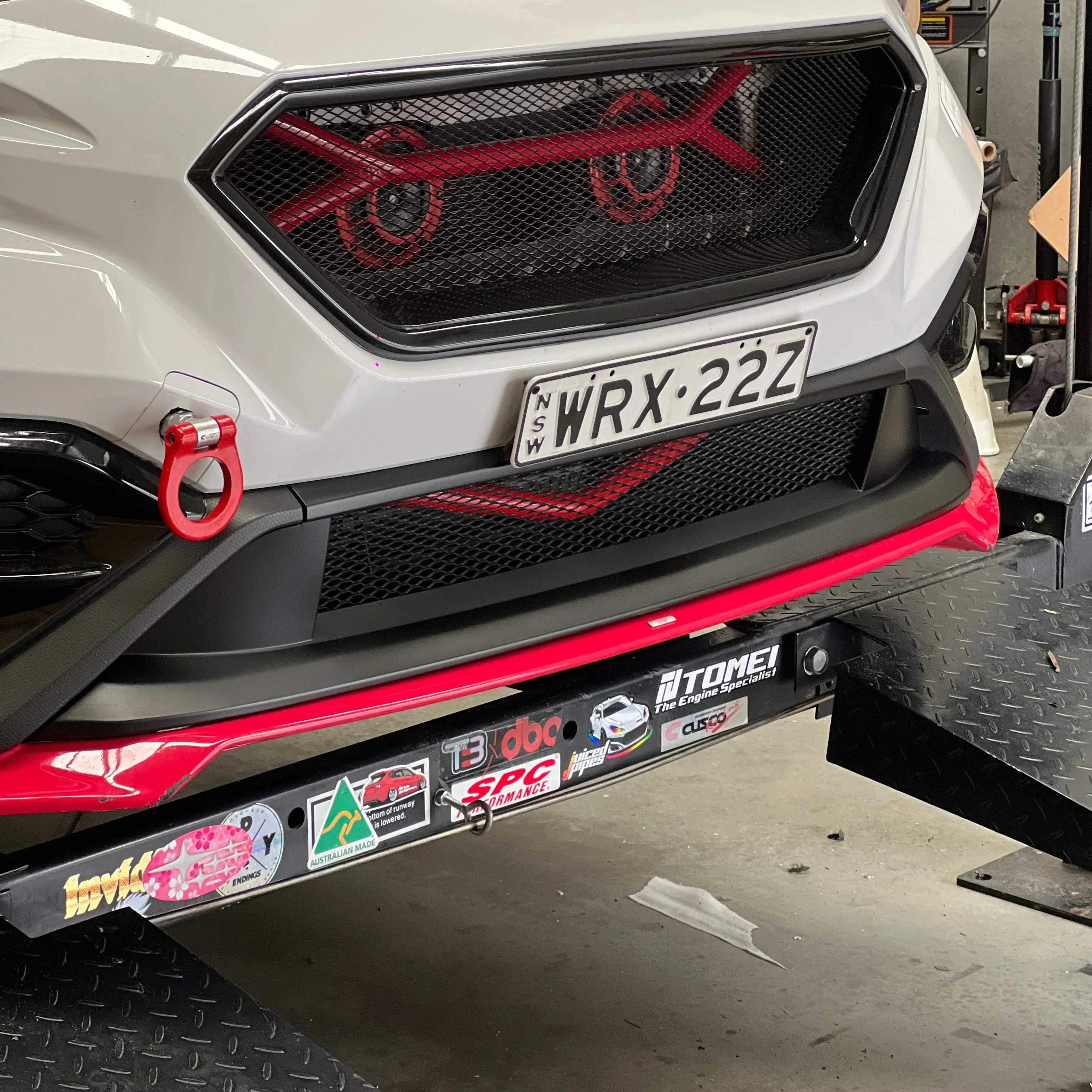 DMAKER CS-Spec Front Mesh Lower Bumper Trim for Subaru WRX (VB) 2022-2025 - Image 2