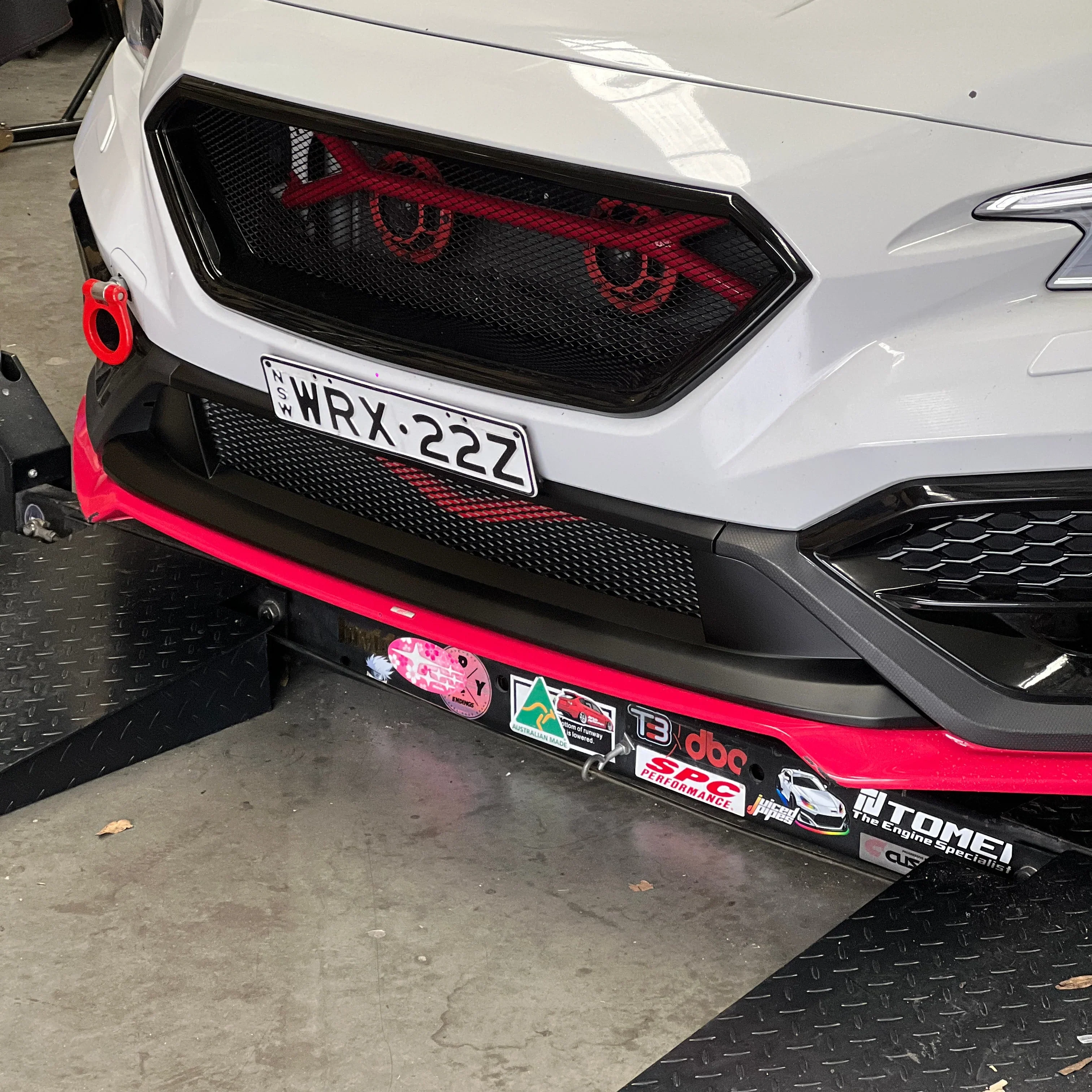 DMAKER CS-Spec Front Mesh Lower Bumper Trim for Subaru WRX (VB) 2022-2025 - Image 5