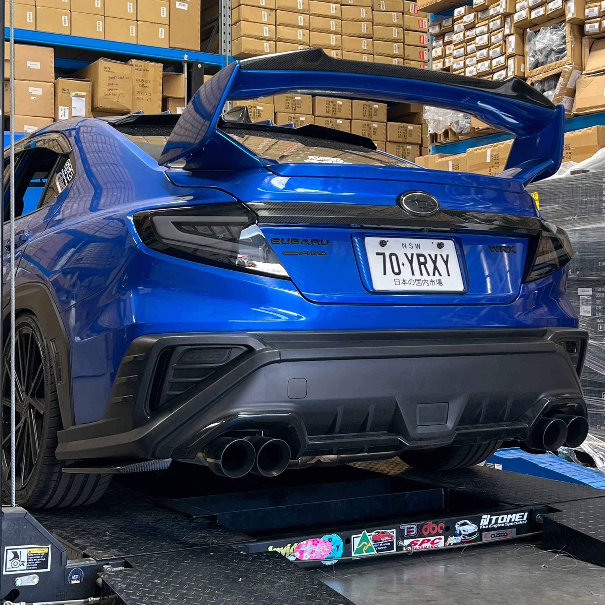 DMAKER D-Spec Paint Matched Rear Bumper Covers (3-Piece) For 2022+ Subaru WRX VB [Paint Matched] - Image 4